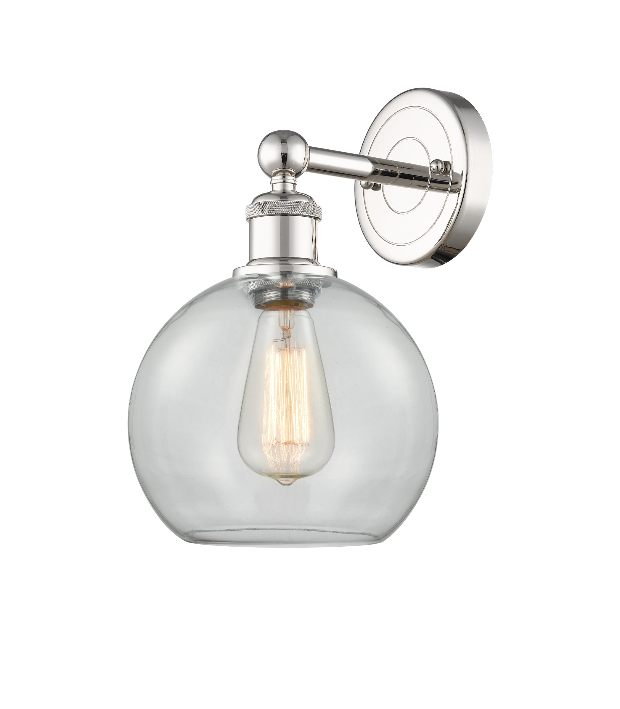 Edison Sconce Cast Brass Glass Steel