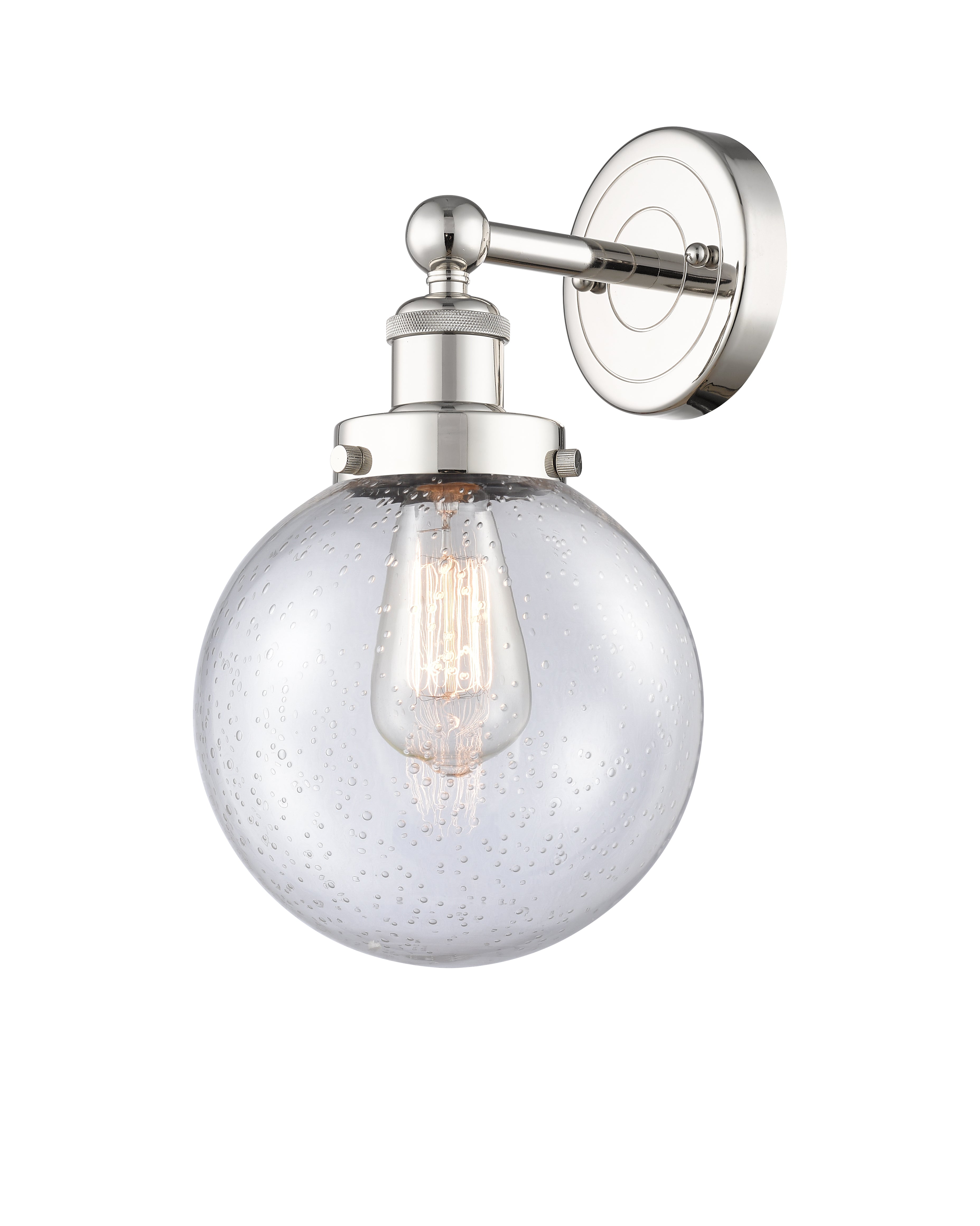 Edison Sconce Cast Brass Steel Glass