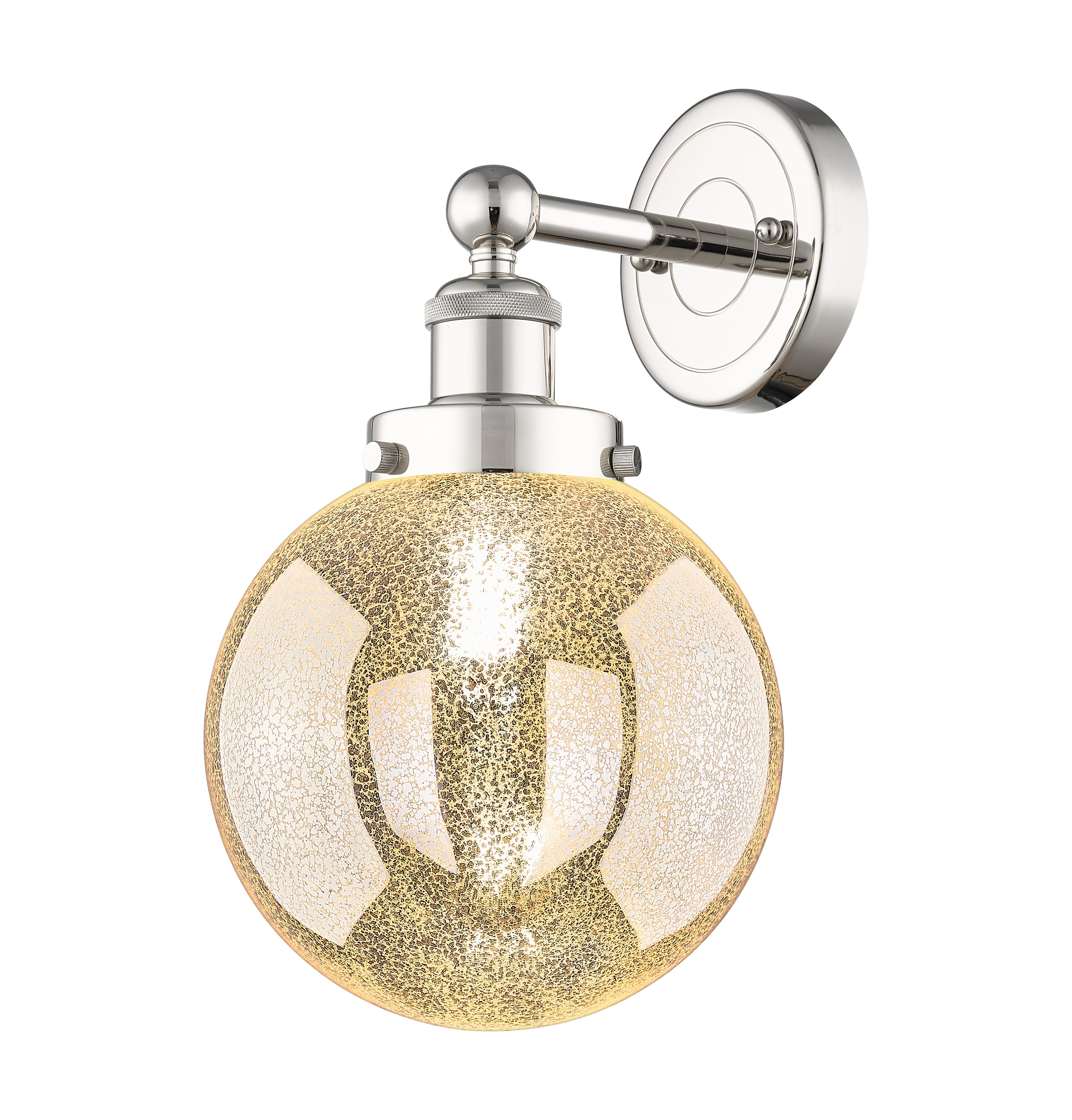 Edison Sconce Cast Brass Steel Glass