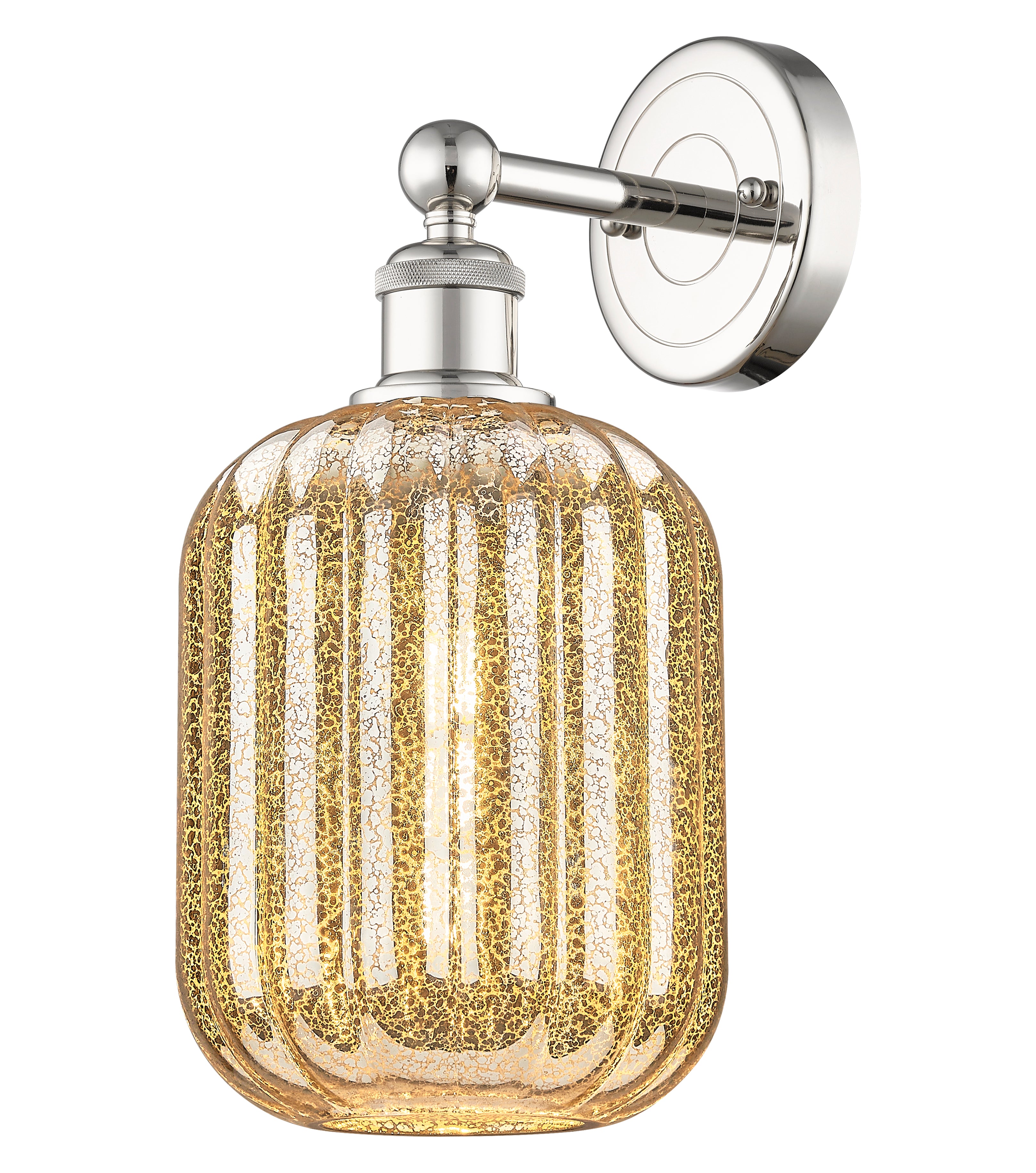 Edison Sconce Cast Brass Steel Glass