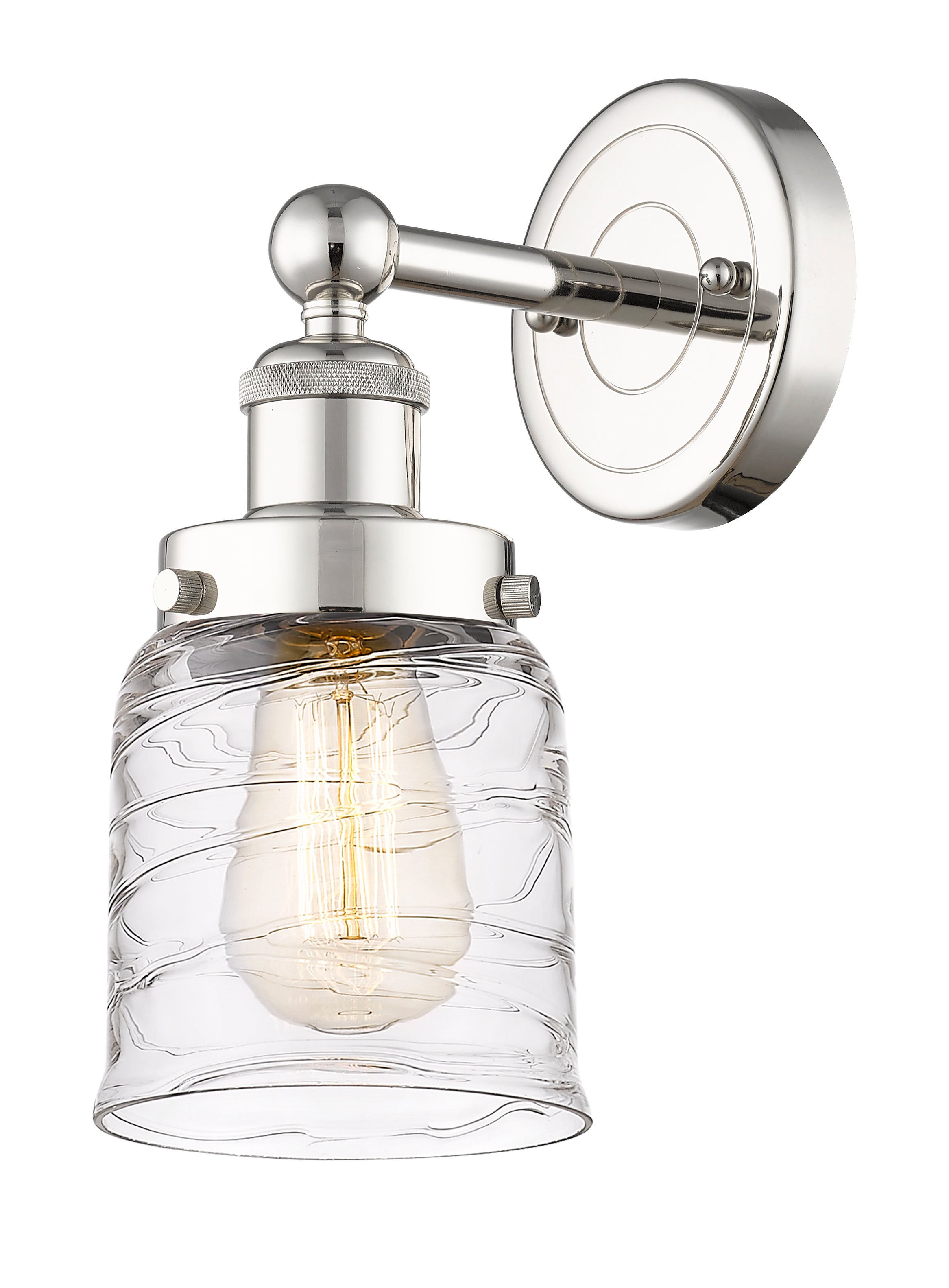 Edison Sconce Cast Brass Glass Shade
