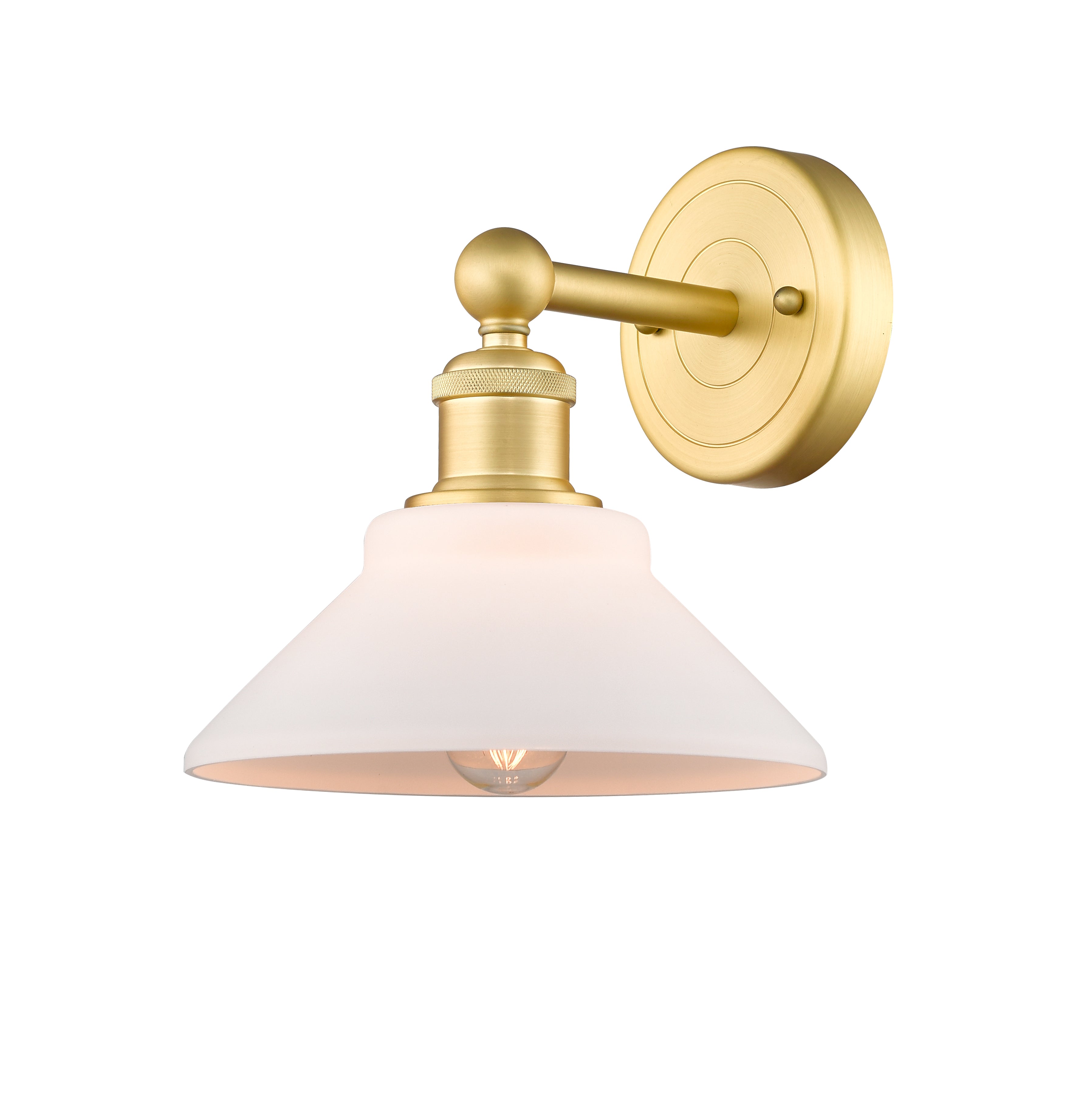 Edison Sconce Cast Brass Modern Steel