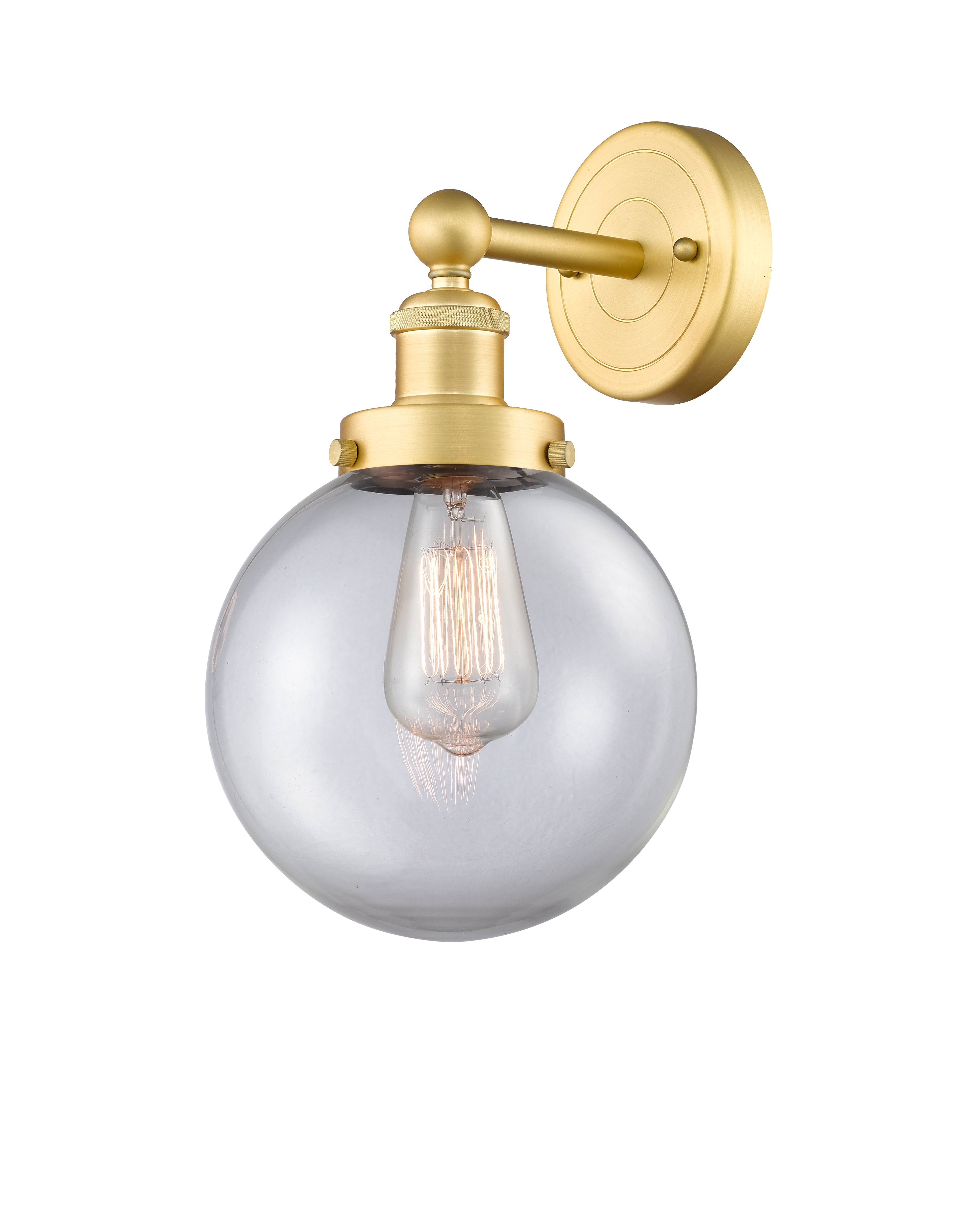 Edison Sconce Cast Brass Steel Glass