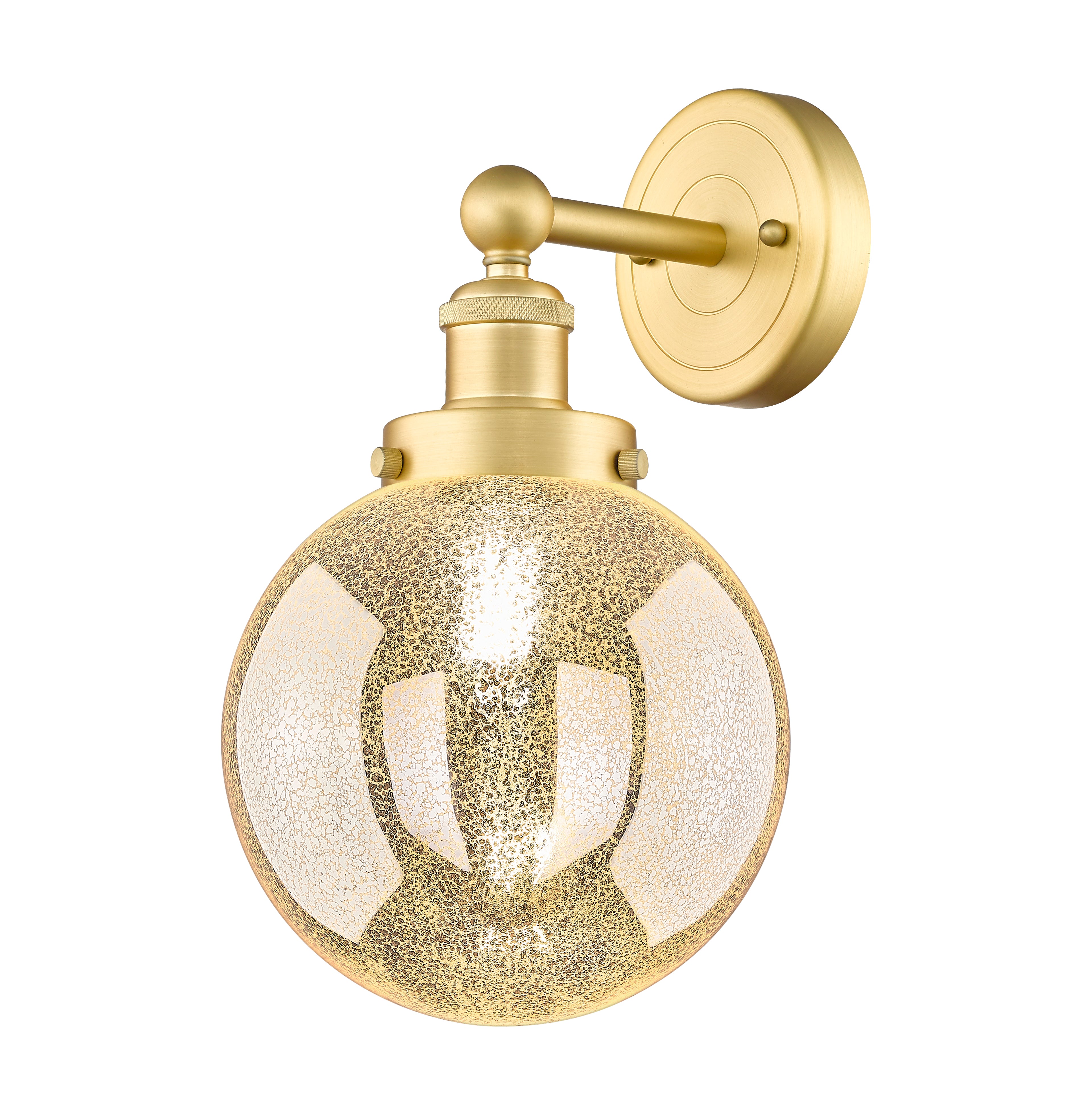 Edison Sconce Cast Brass Steel Glass