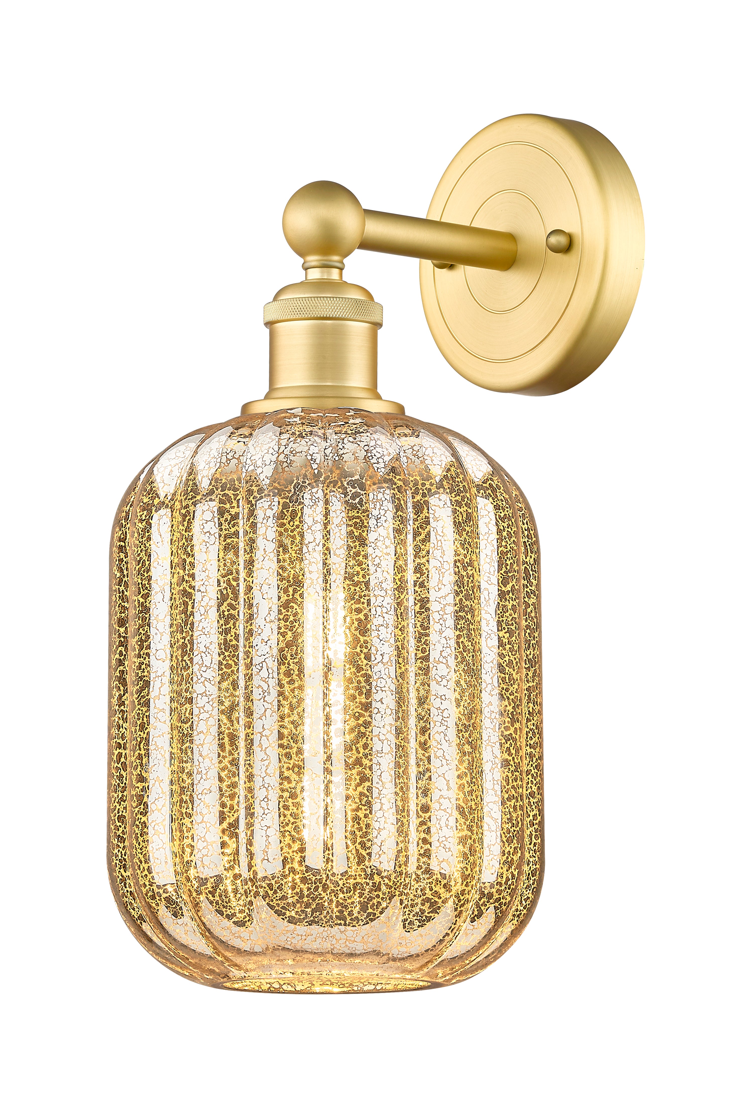 Edison Sconce Cast Brass Steel Glass