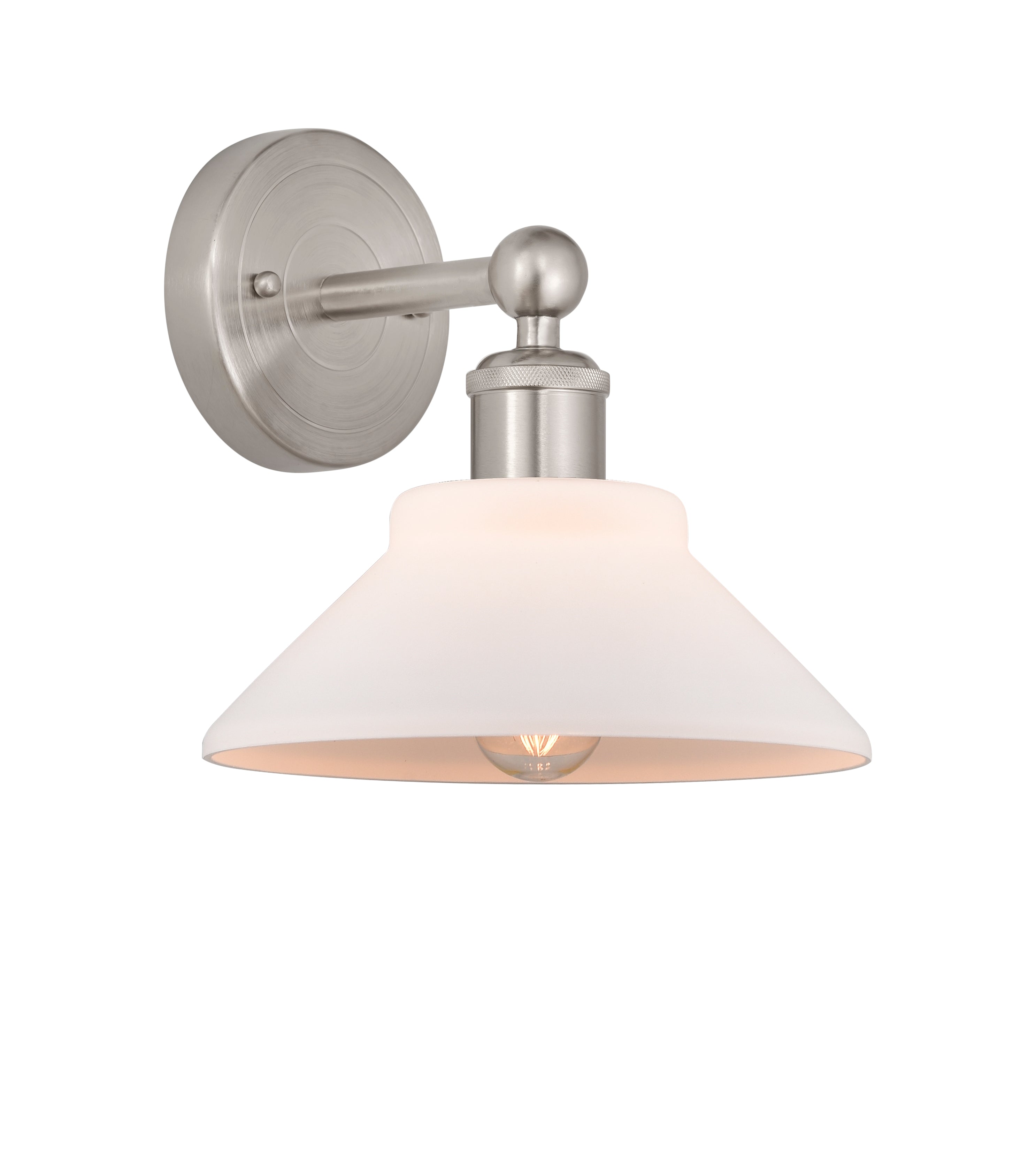 Edison Sconce Cast Brass Modern Steel