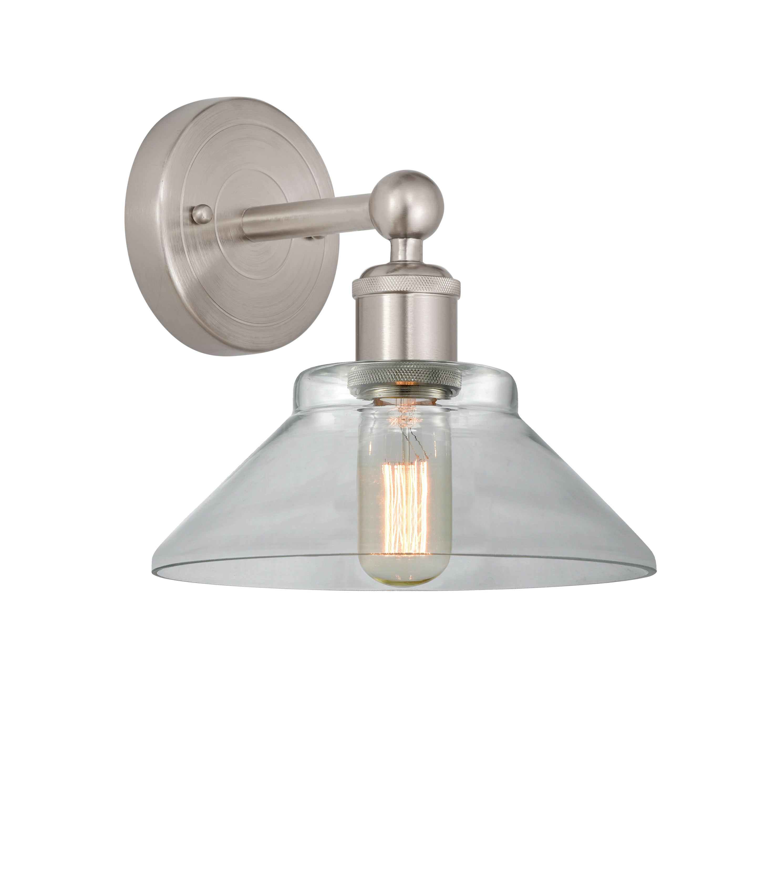 Edison Sconce Cast Brass Modern Steel