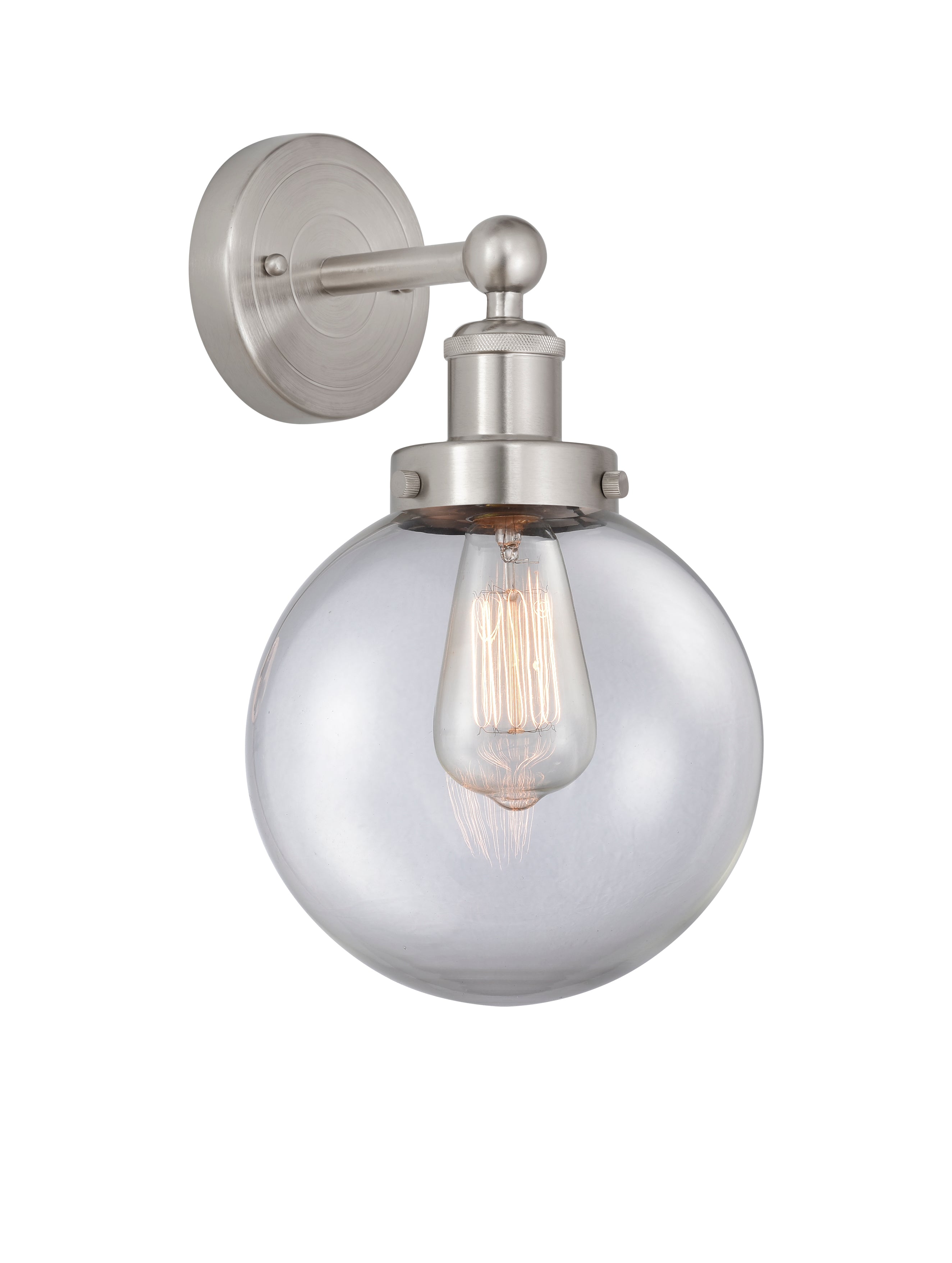 Edison Sconce Cast Brass Steel Glass