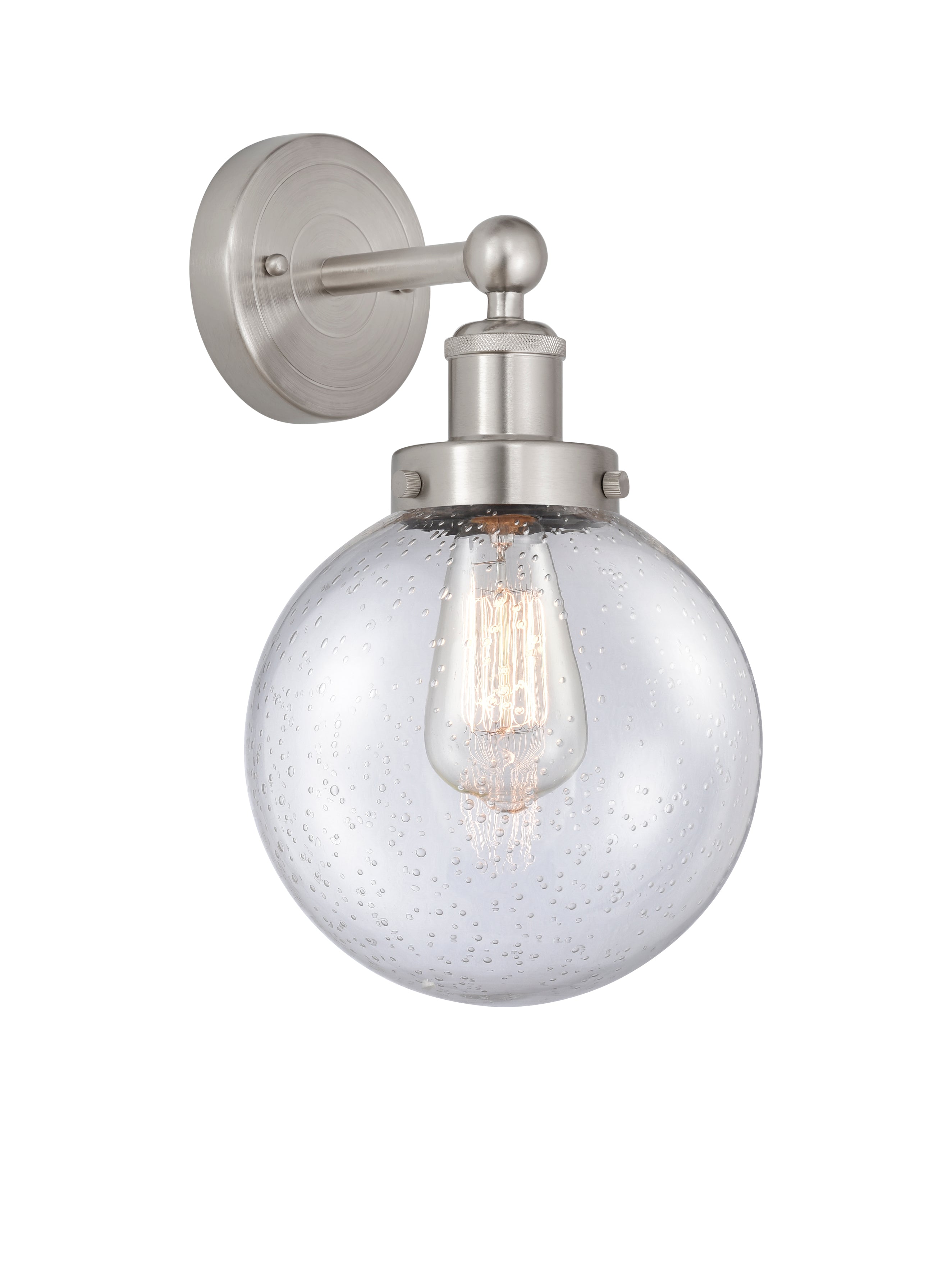 Edison Sconce Cast Brass Steel Glass
