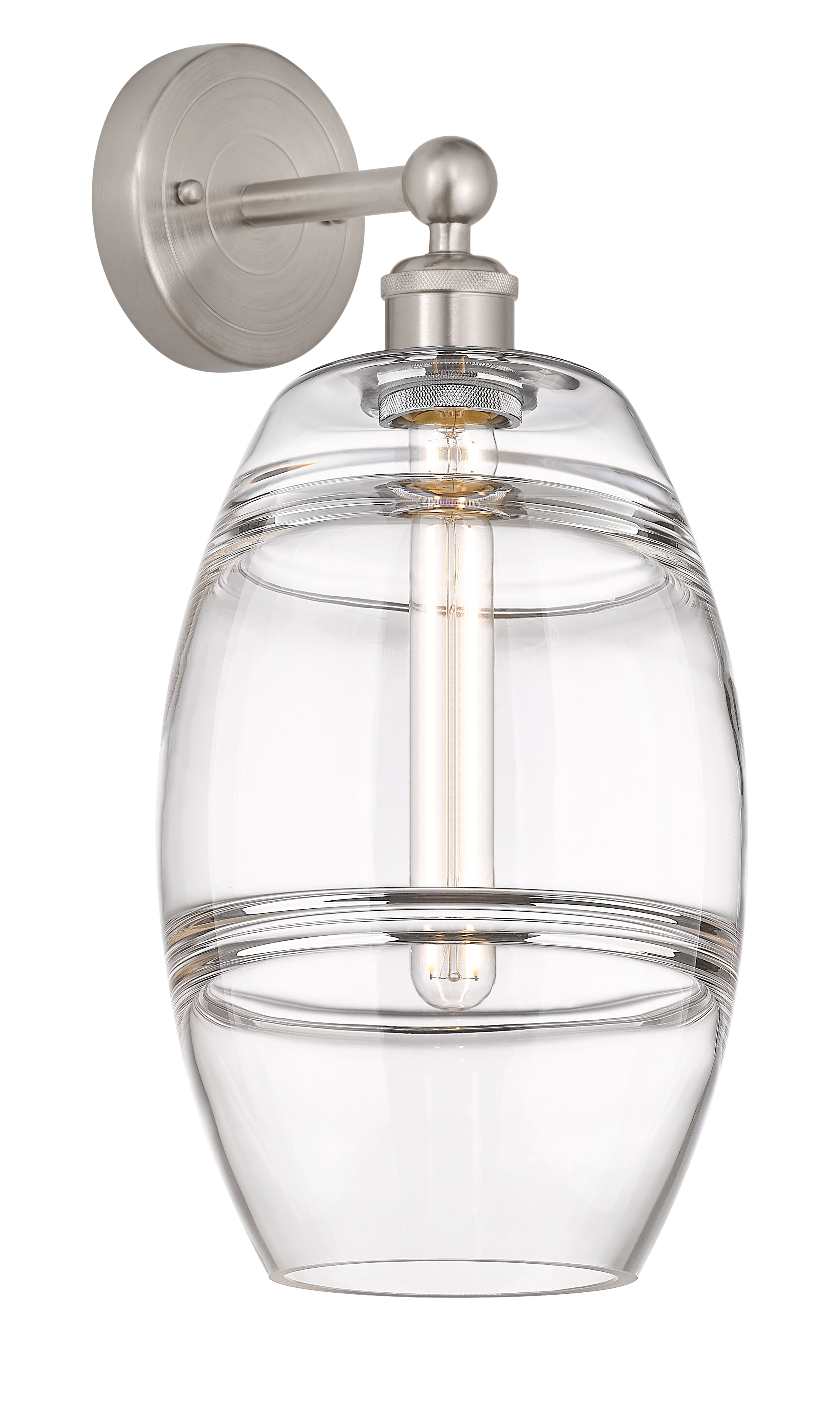 Edison Sconce Cast Brass Modern Glass