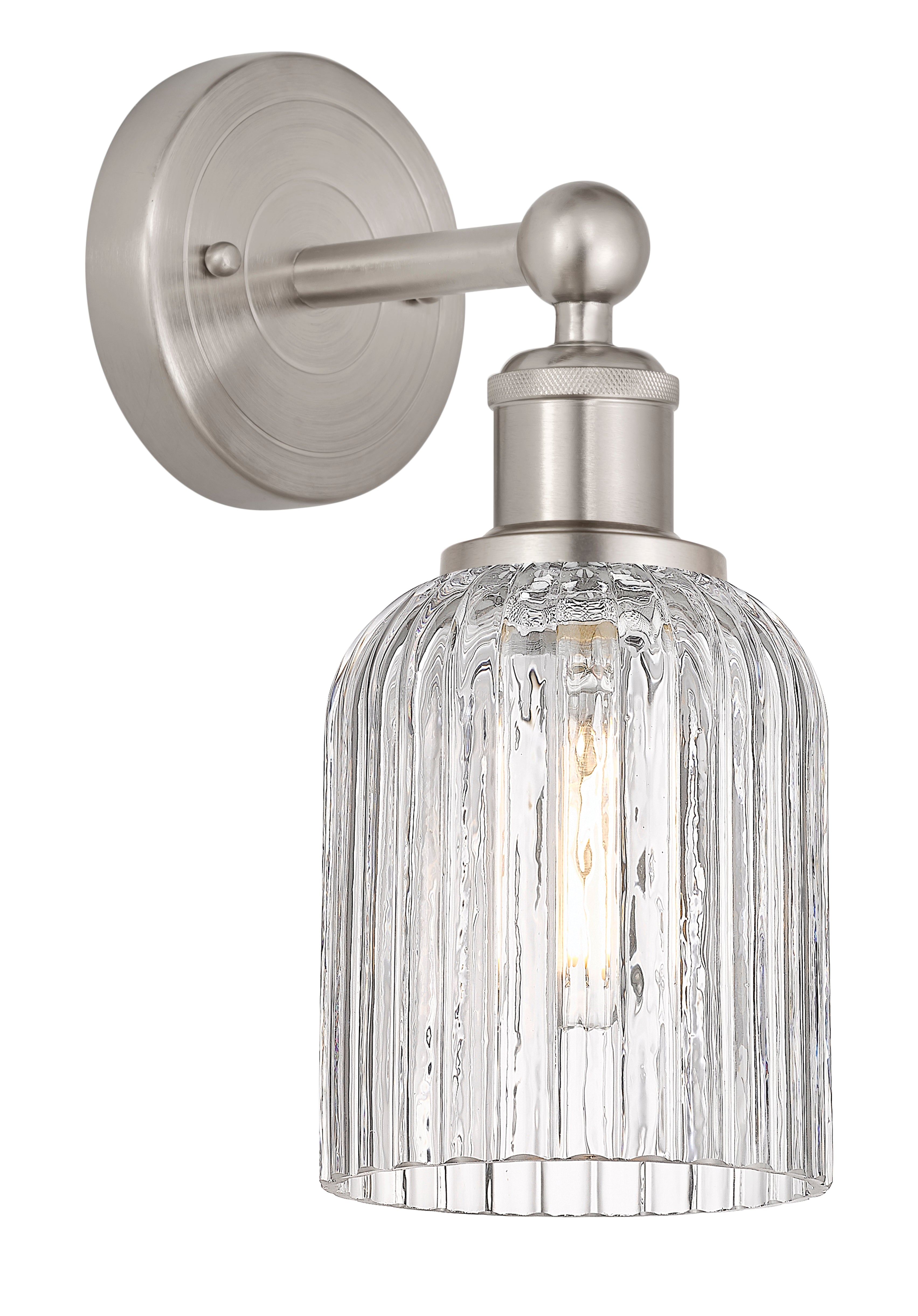 Edison Sconce Cast Brass Steel Glass