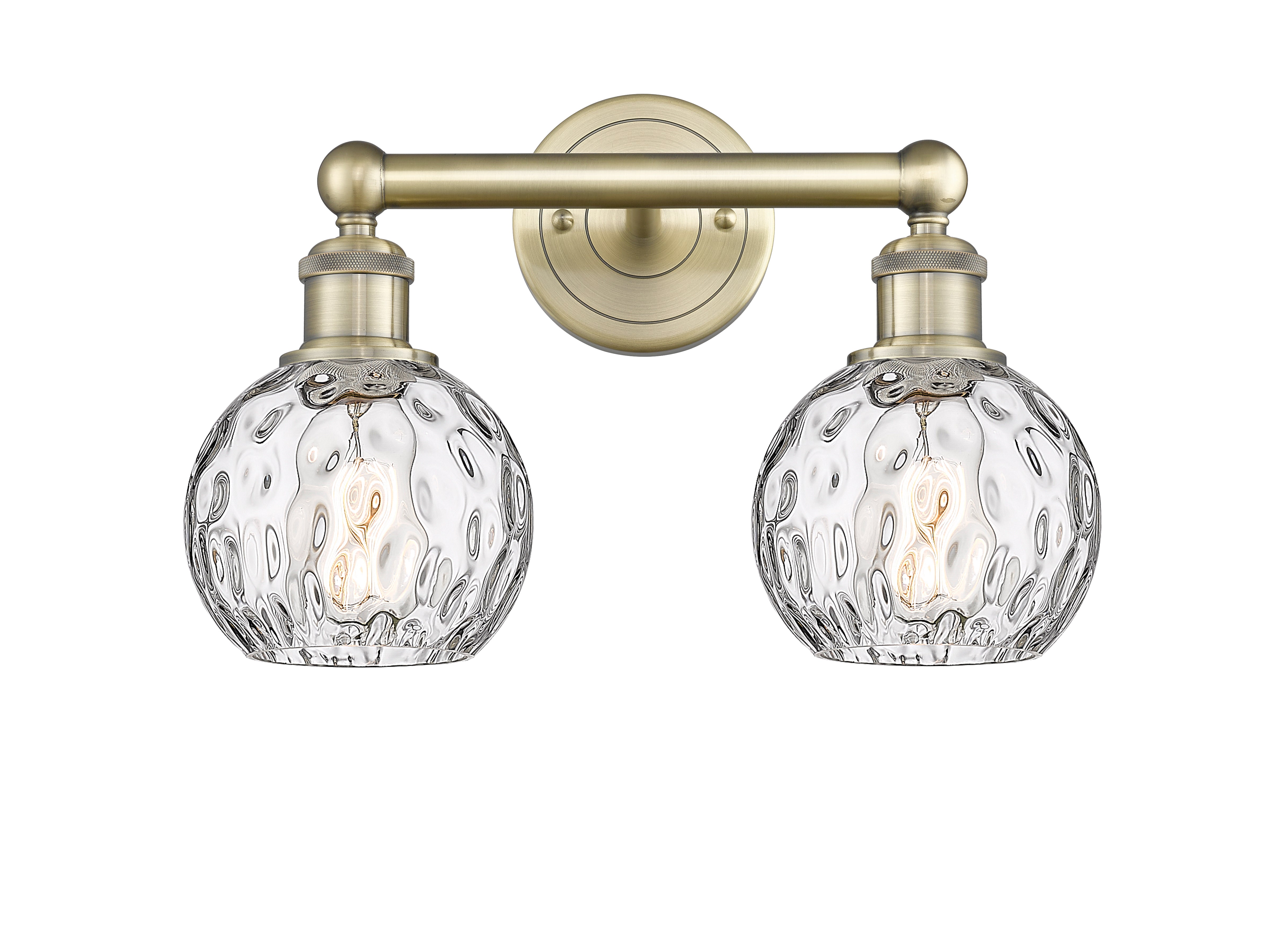 Edison Bath Vanity Light Cast Brass Glass
