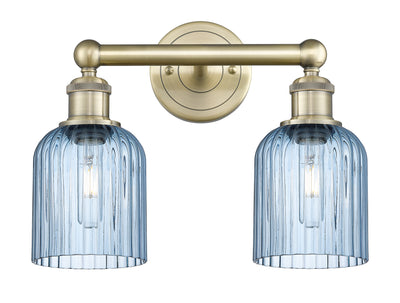 Bridal Veil 14-Inch 2-Light Bath Vanity Light 5-Inch Shade