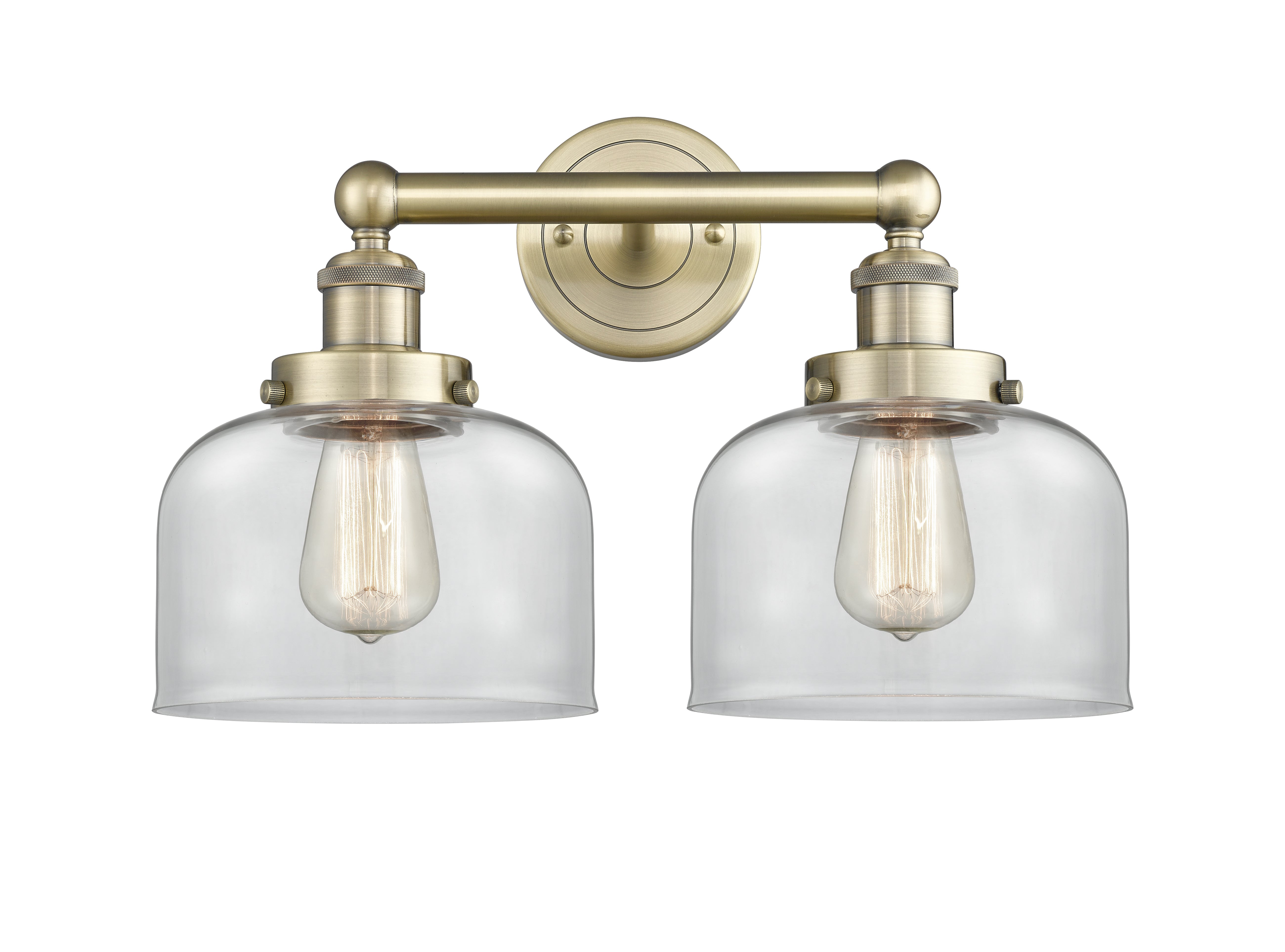 Edison Bath Vanity Light Cast Brass 16 Inches