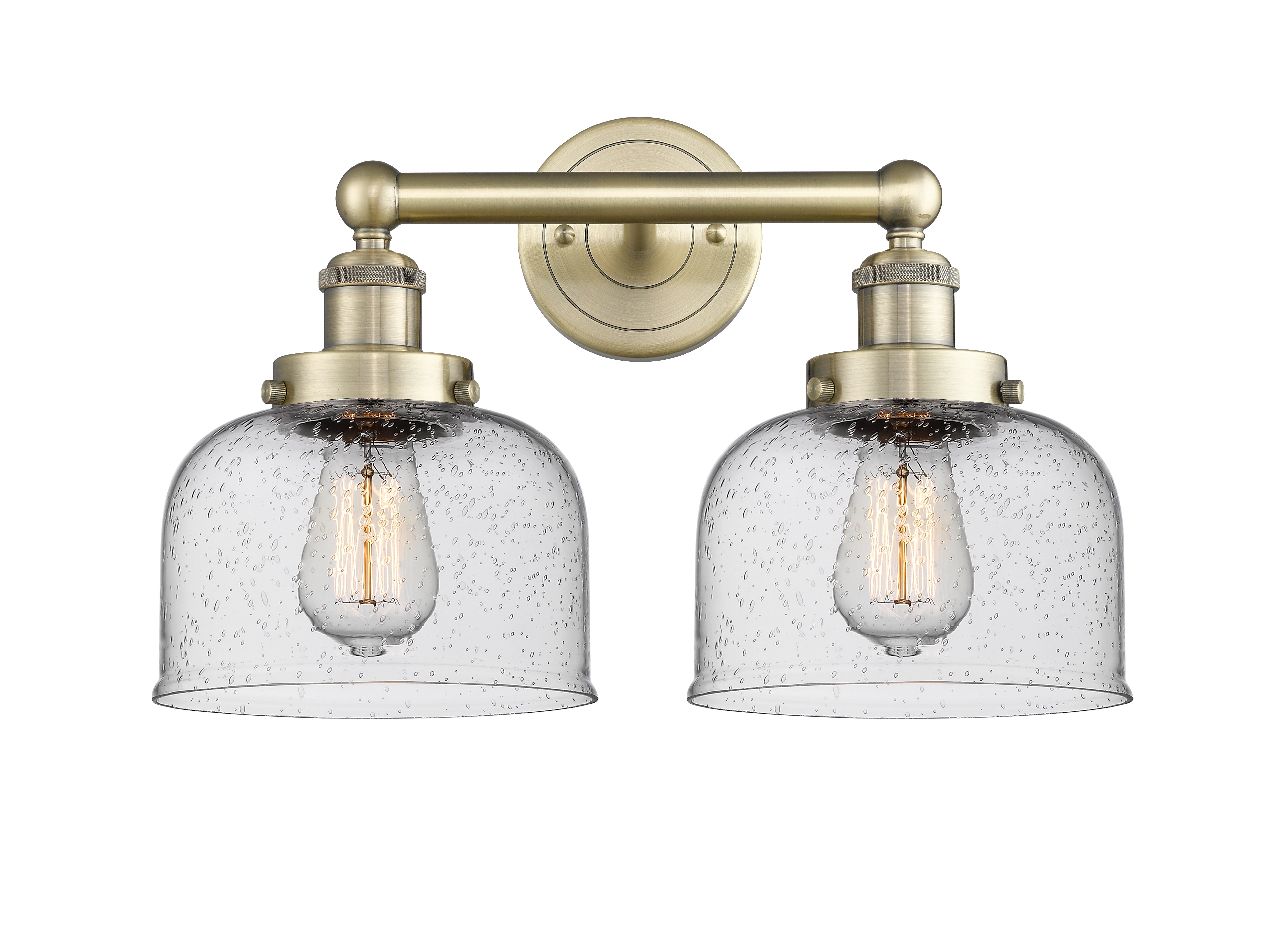 Edison Bath Vanity Light Cast Brass 16 Inches