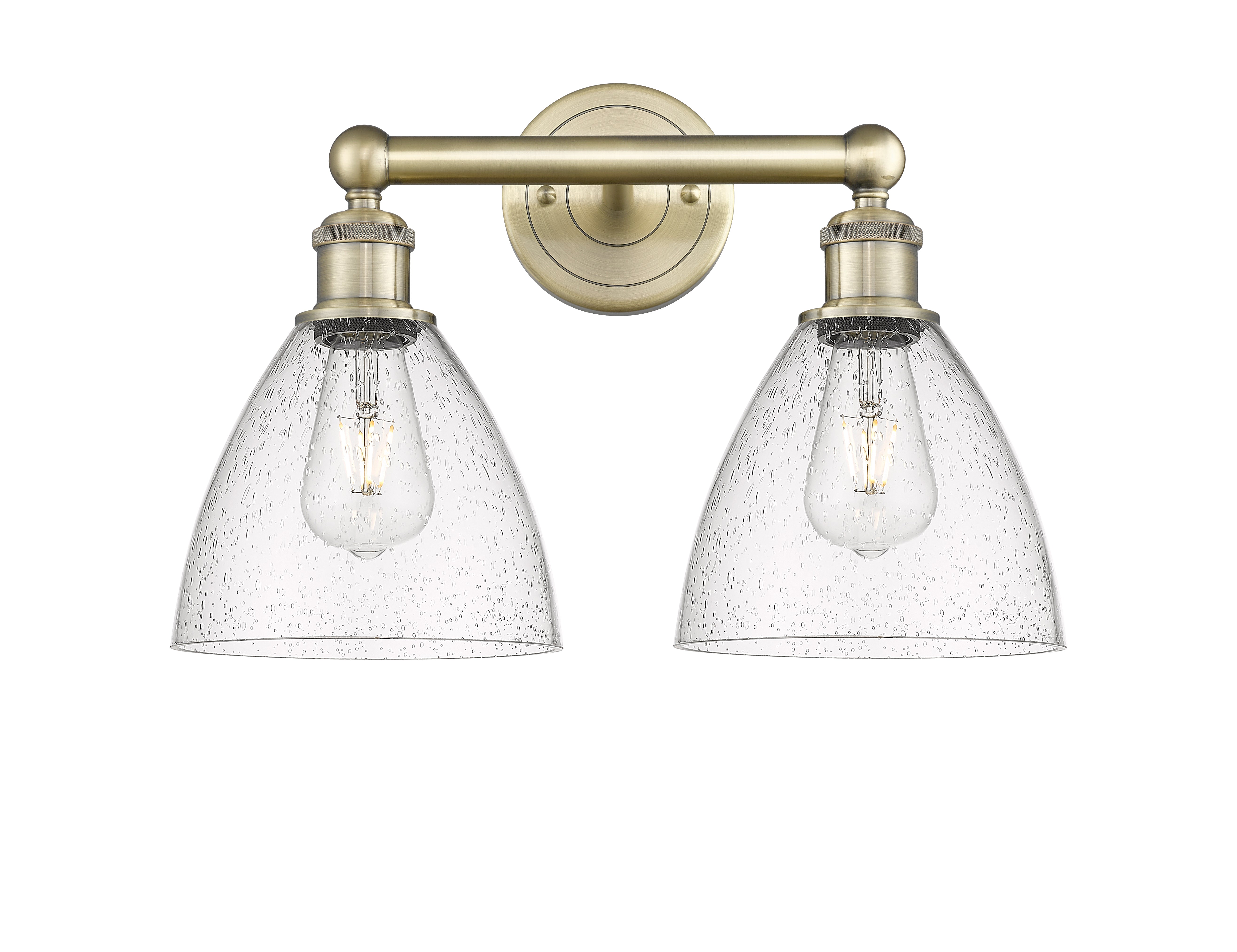 Edison Bath Vanity Light Steel Glass Brass