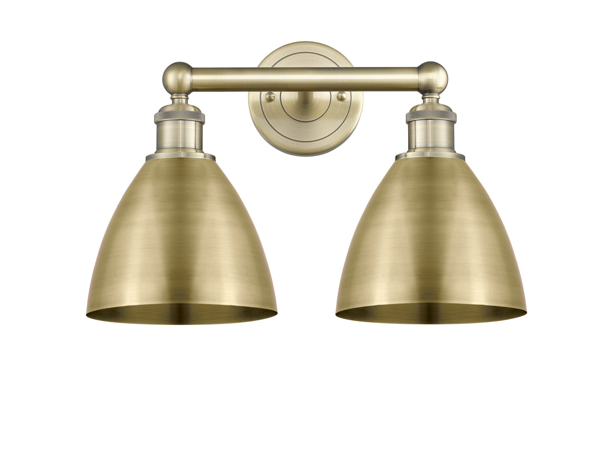 Bristol 17-Inch 2-Light Bath Vanity Light Cone Shade