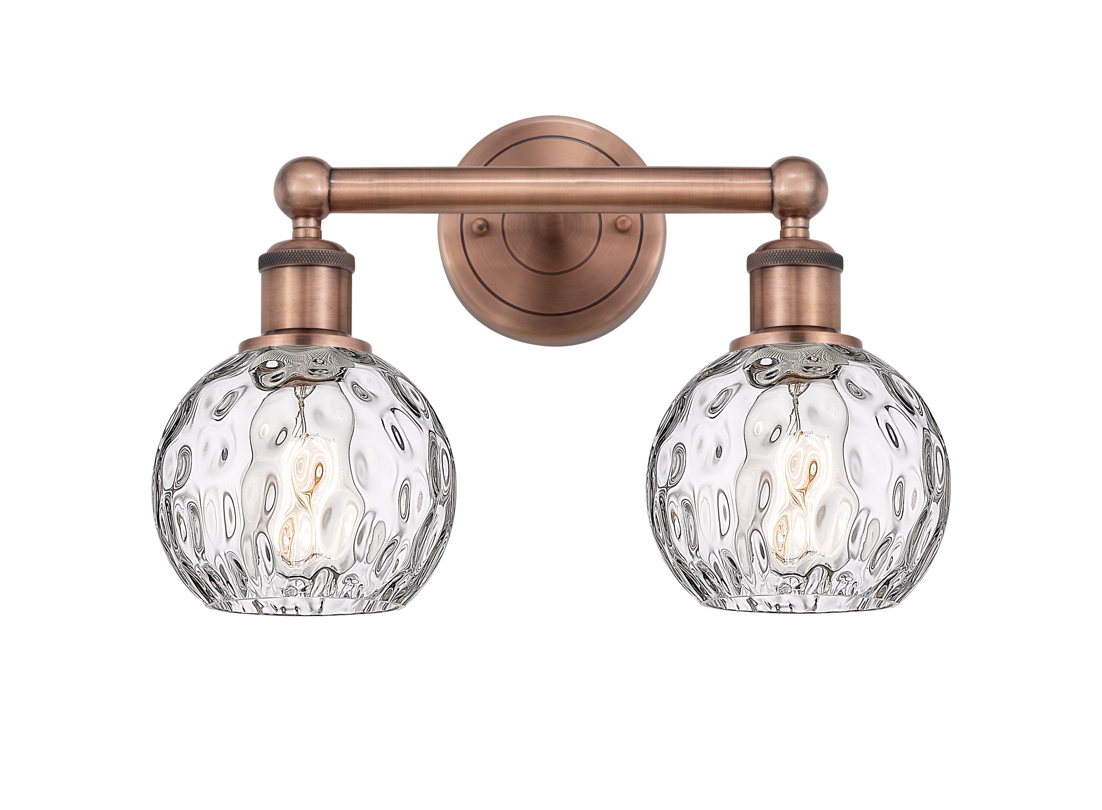 Edison Bath Vanity Light Cast Brass Glass