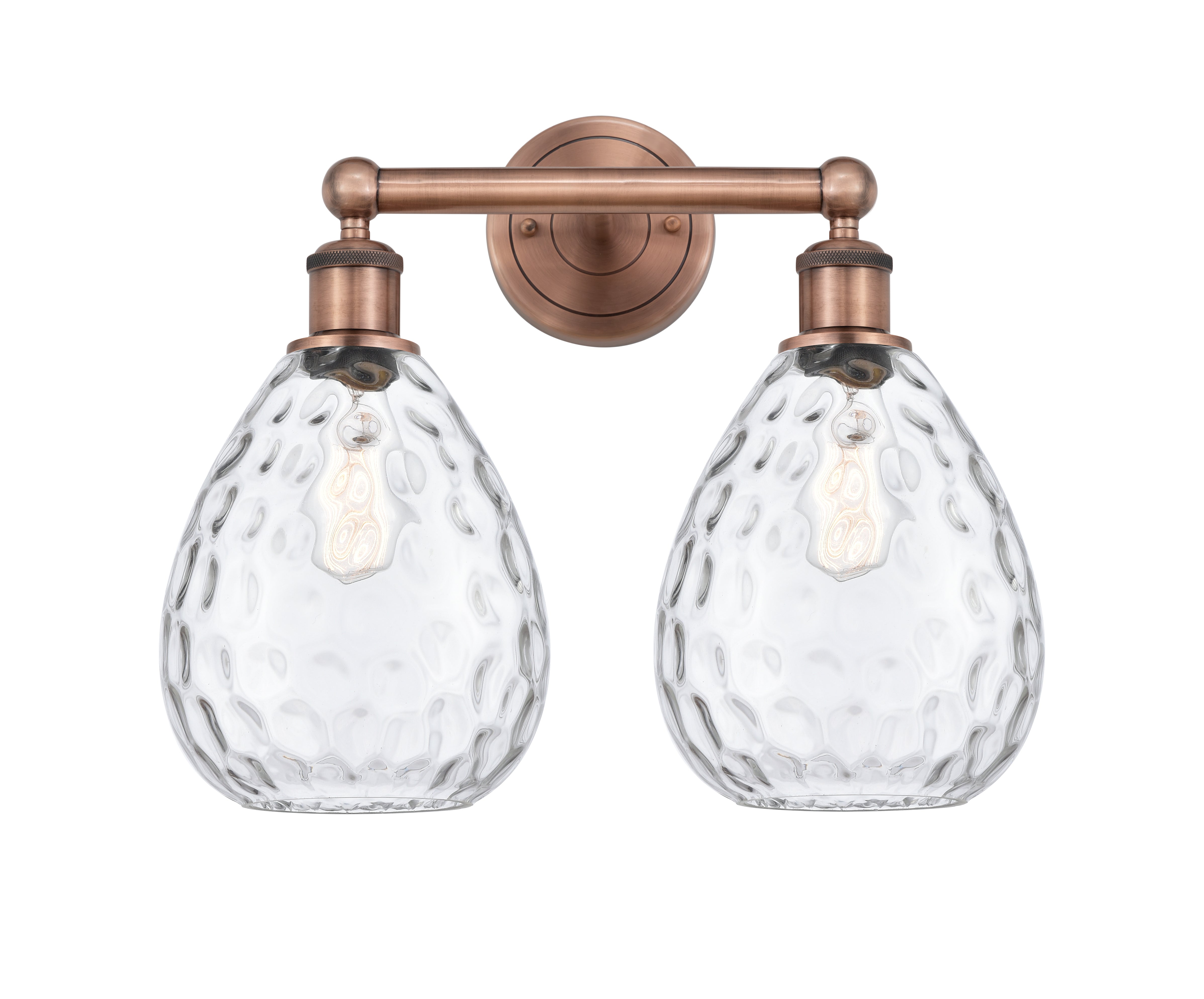 Edison Bath Vanity Light Cast Brass Glass