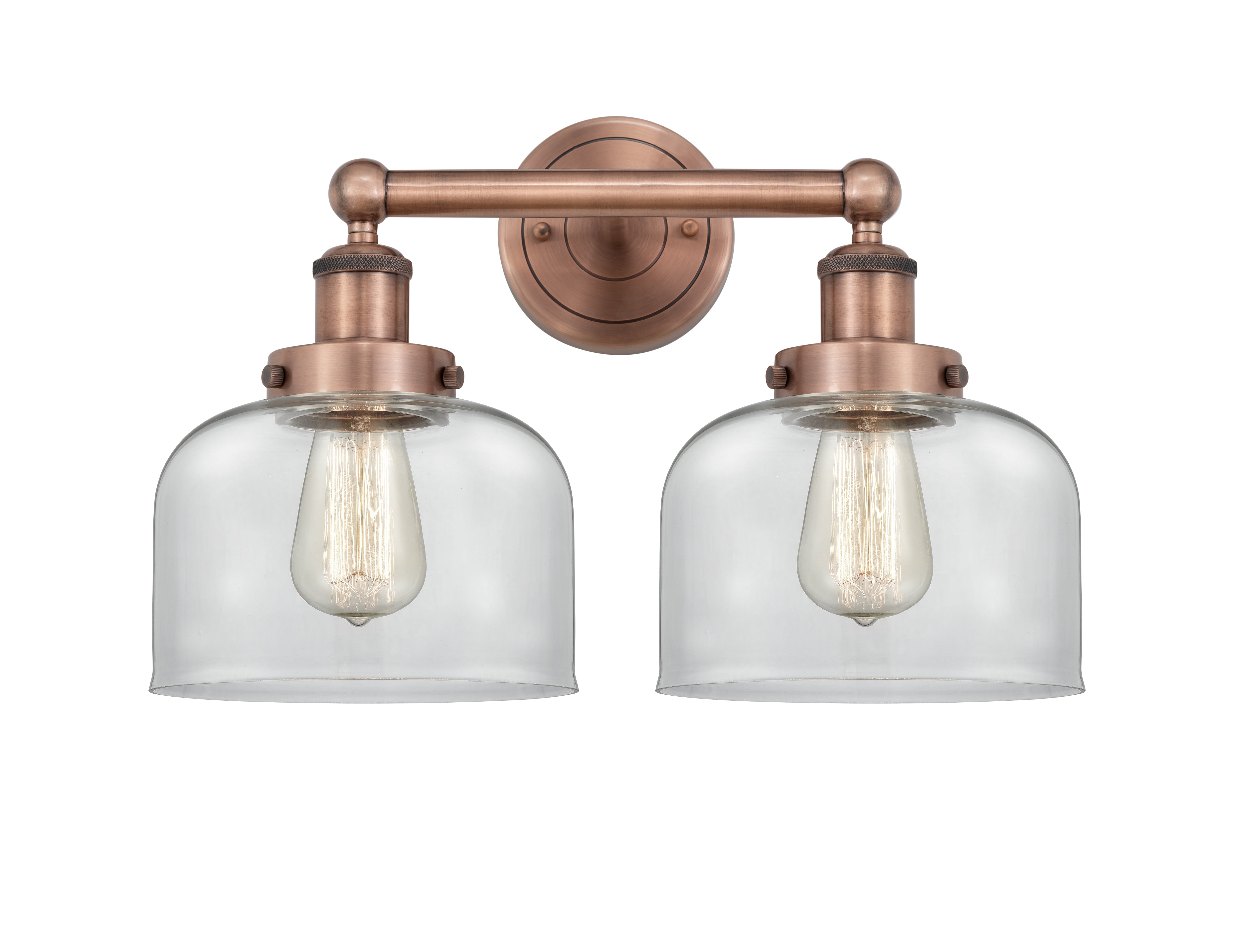 Edison Bath Vanity Light Cast Brass 16 Inches