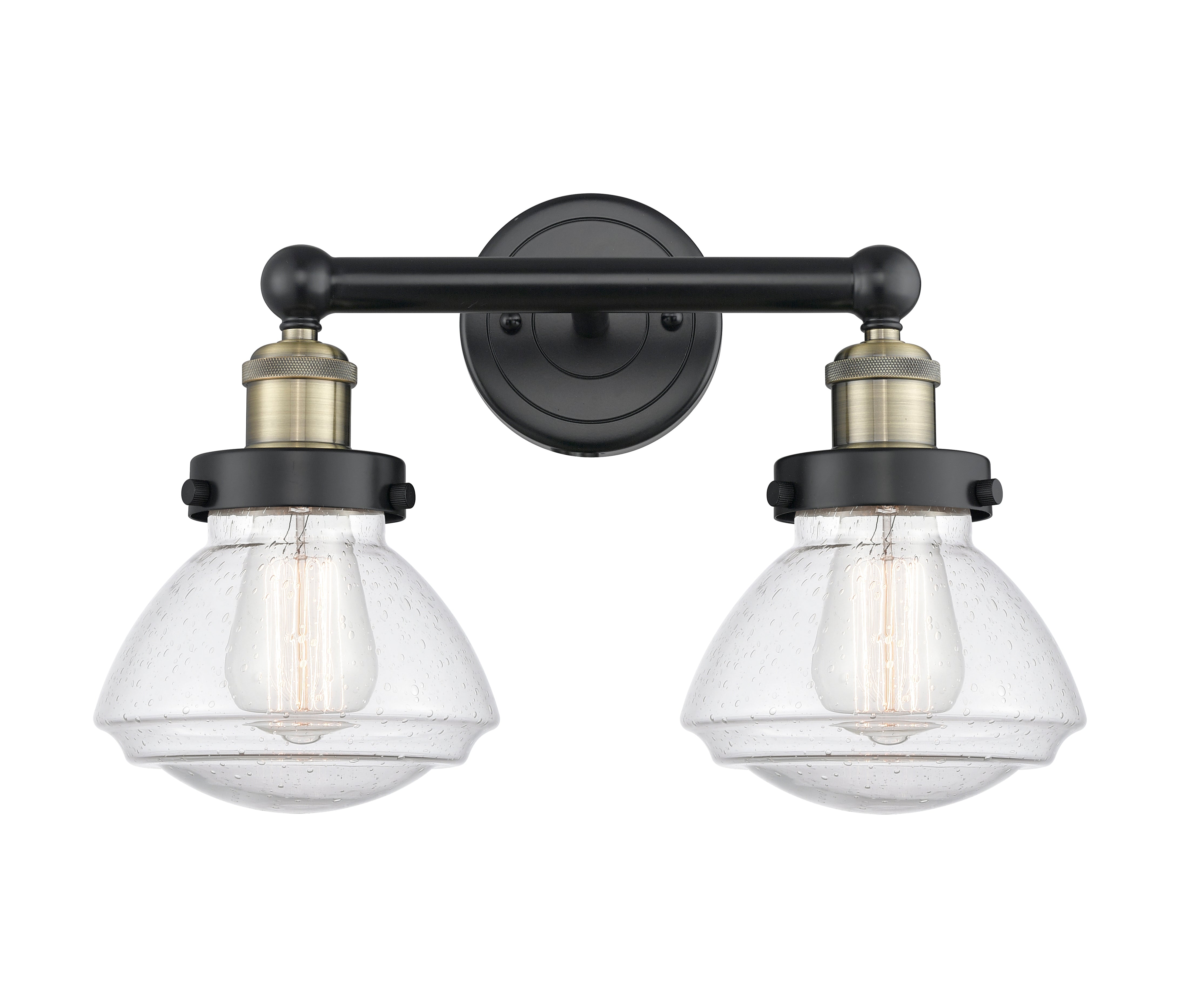 Edison Bath Vanity Light Cast Brass Three