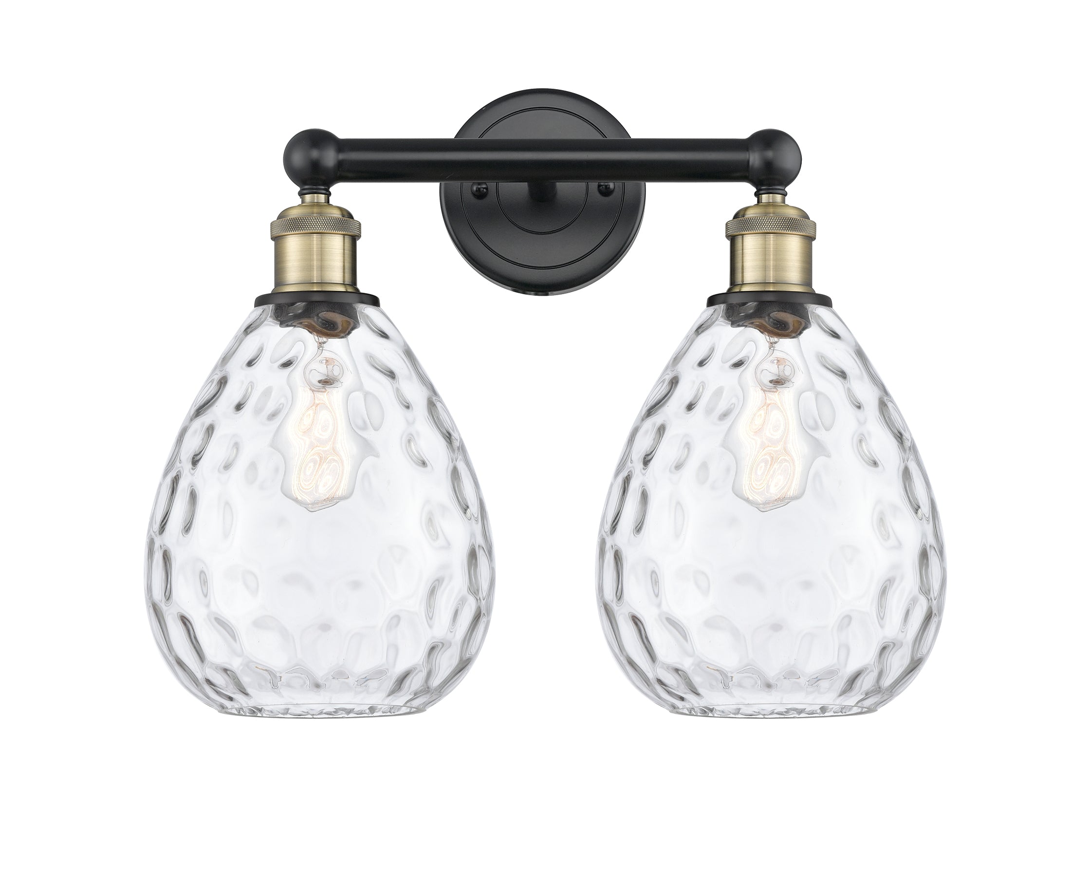 Edison Bath Vanity Light Cast Brass Glass