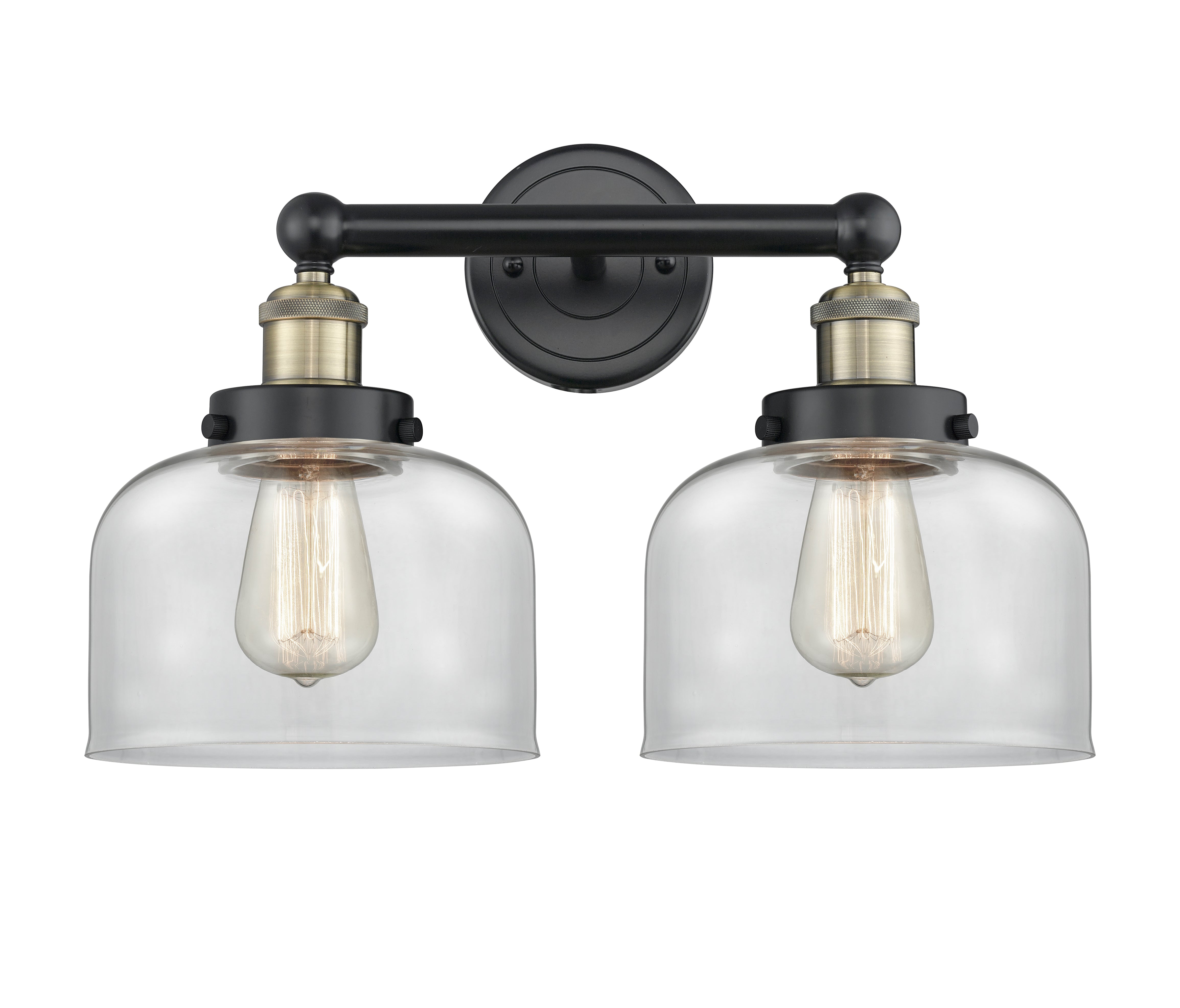 Edison Bath Vanity Light Cast Brass 16 Inches