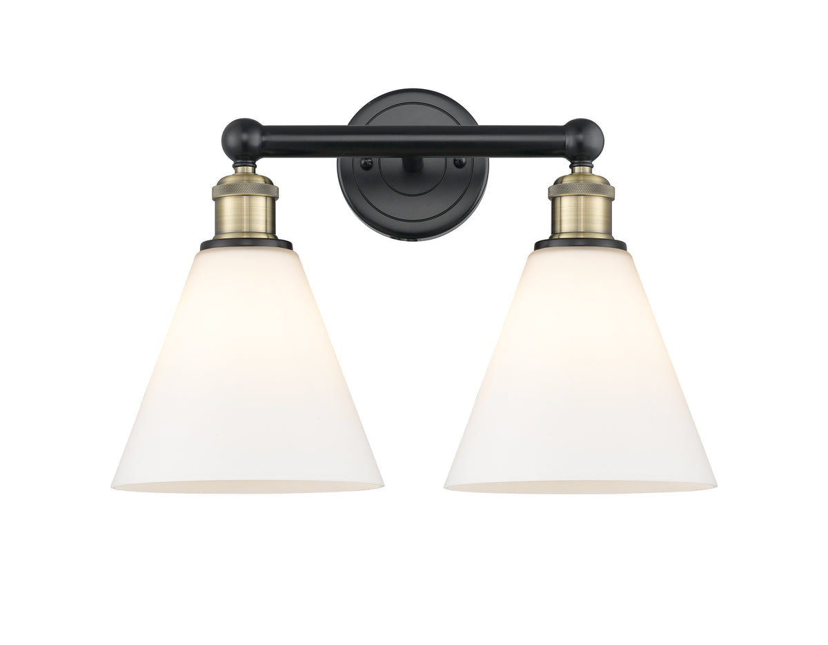 Berkshire Glass 17-Inch 2-Light Bath Vanity Light