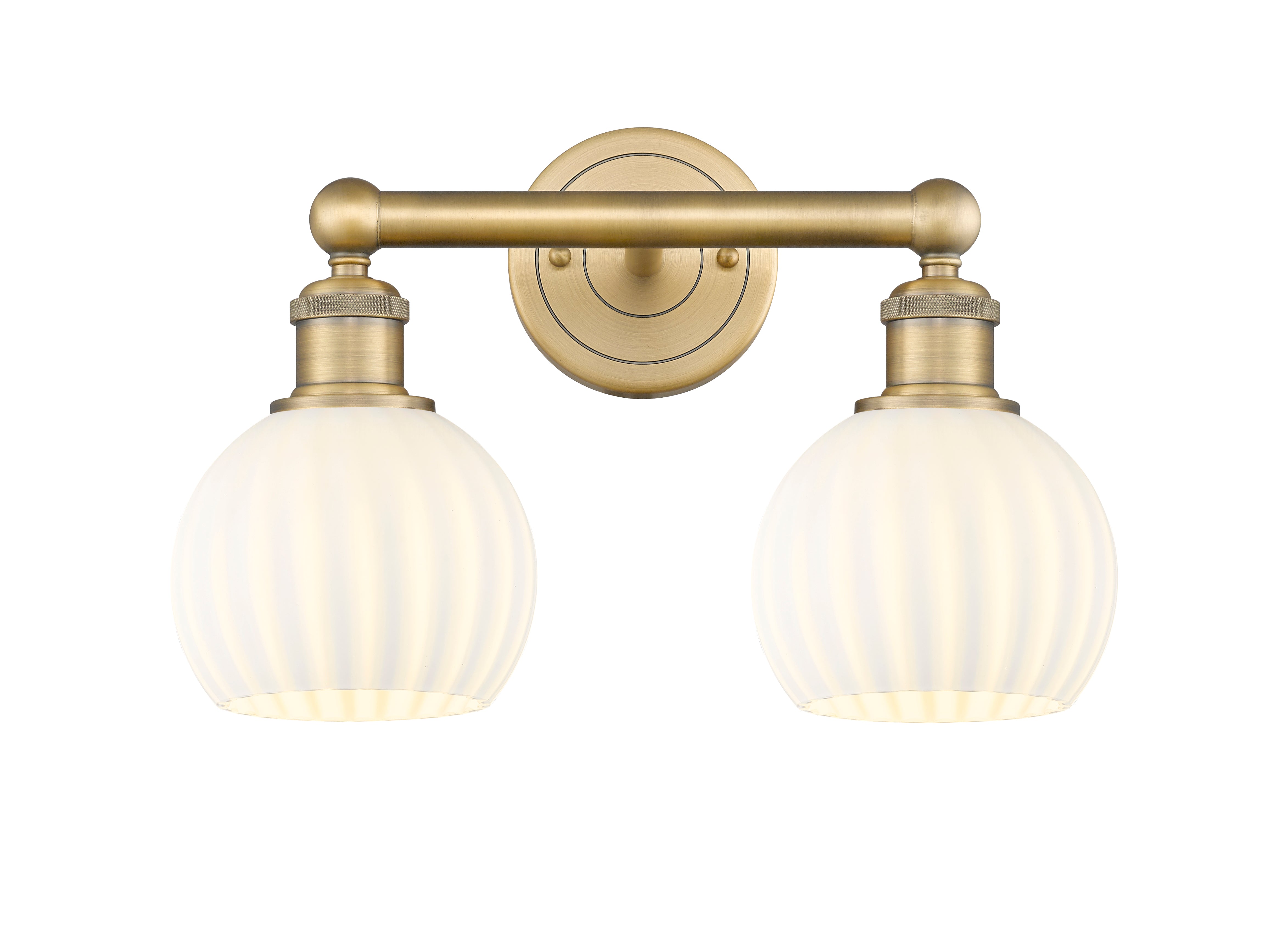 Edison Bath Vanity Light Cast Brass Glass