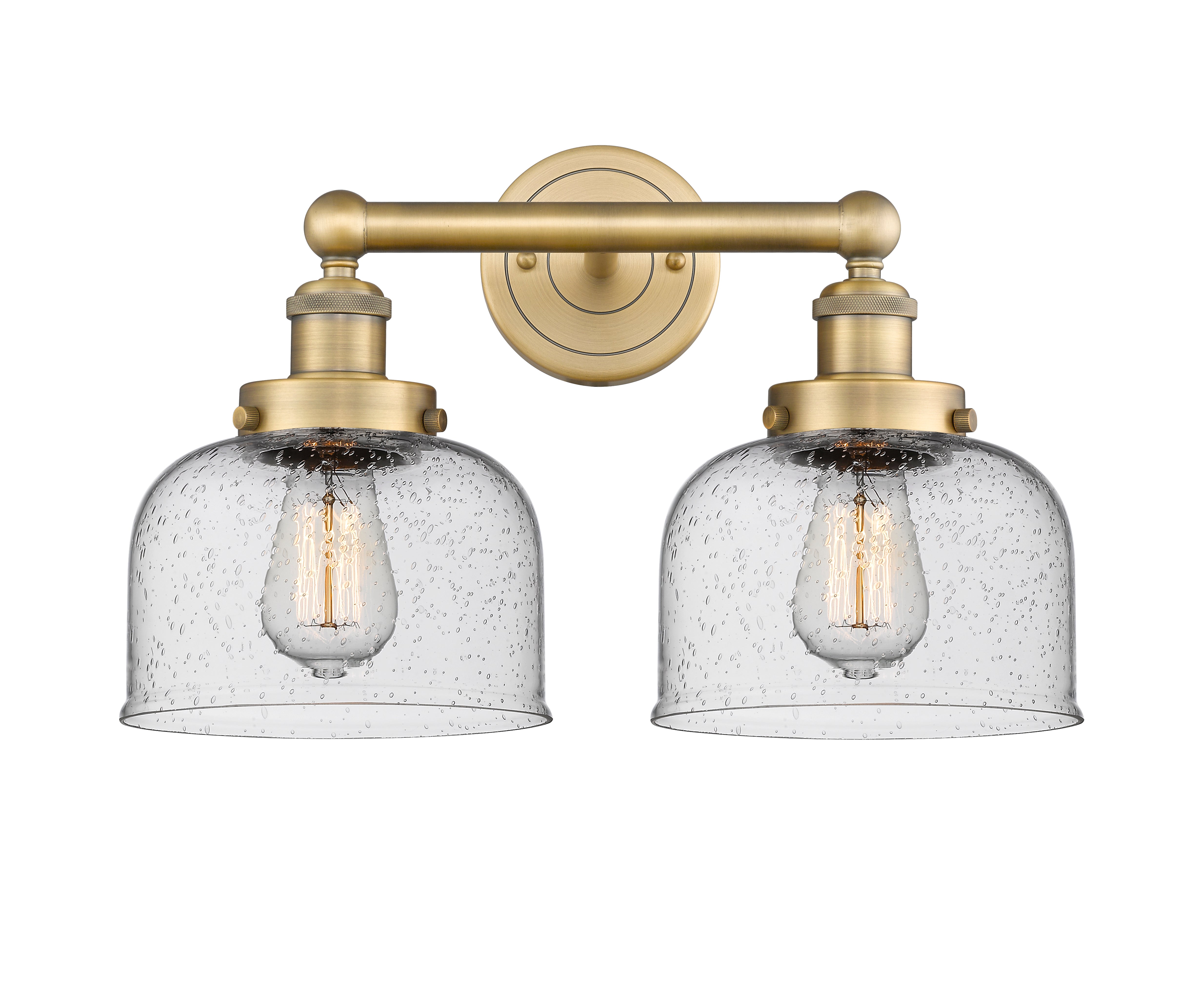 Edison Bath Vanity Light Cast Brass 16 Inches