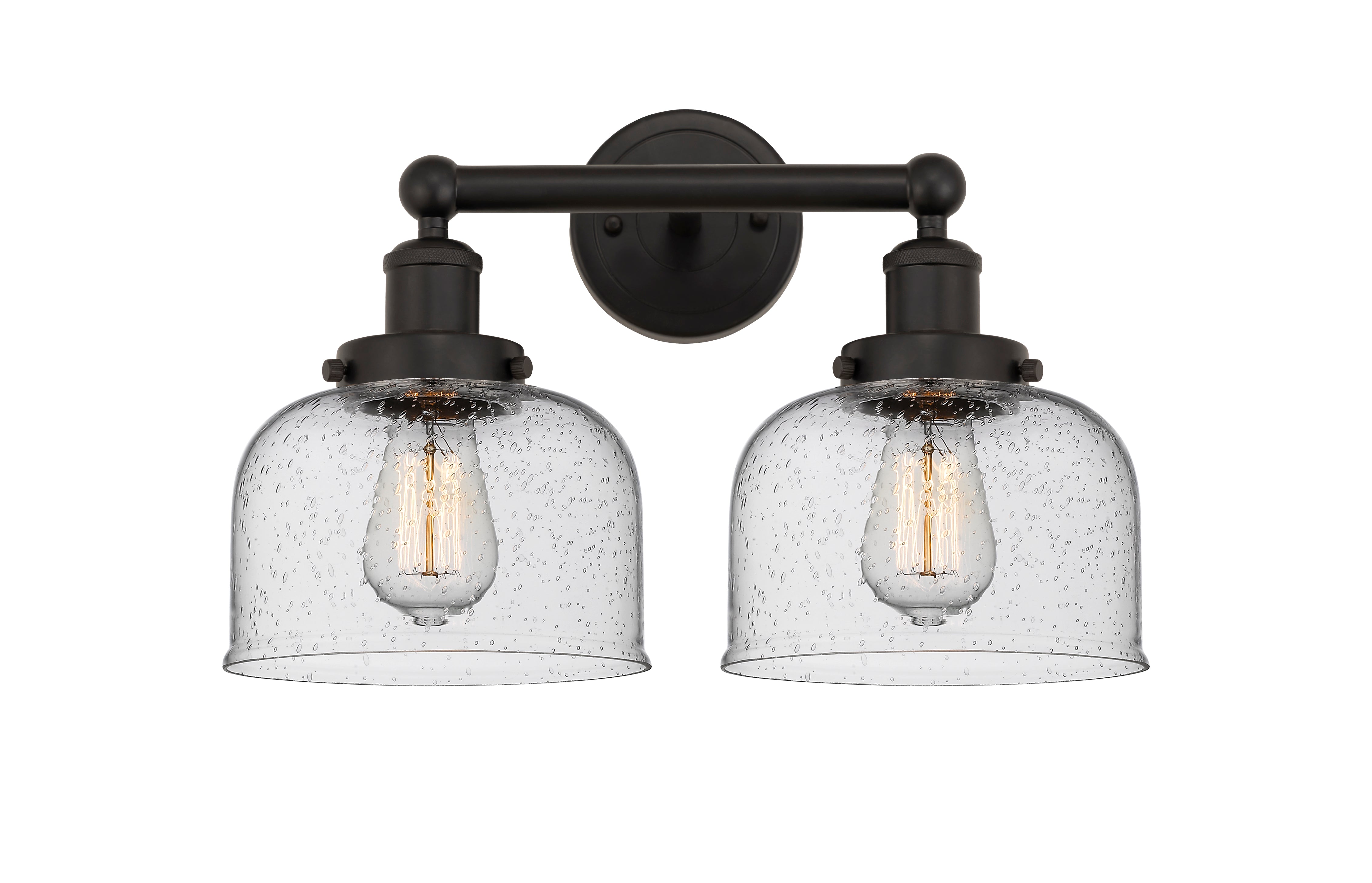 Edison Bath Vanity Light Cast Brass 16 Inches