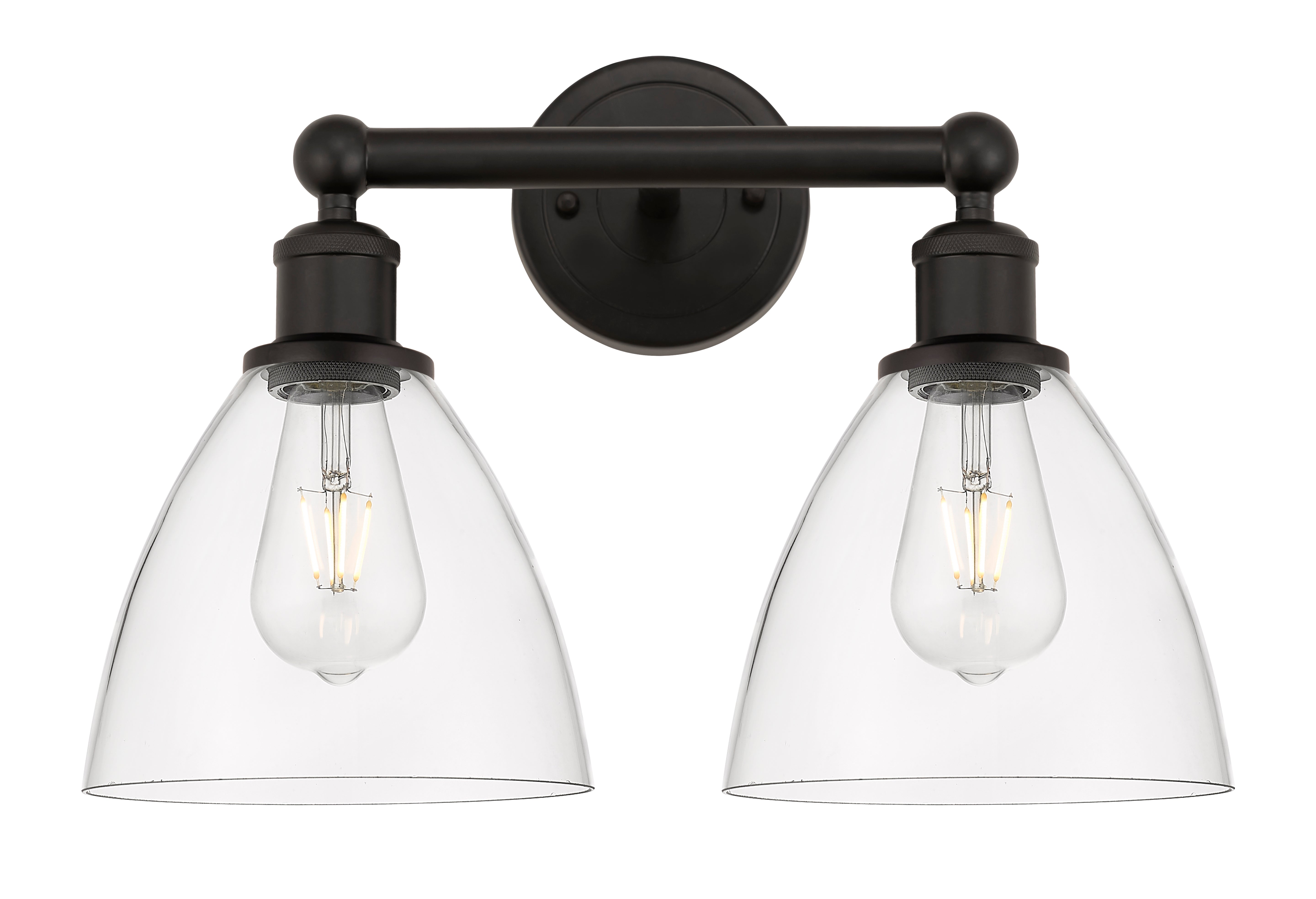 Edison Bath Vanity Light Steel Glass Brass