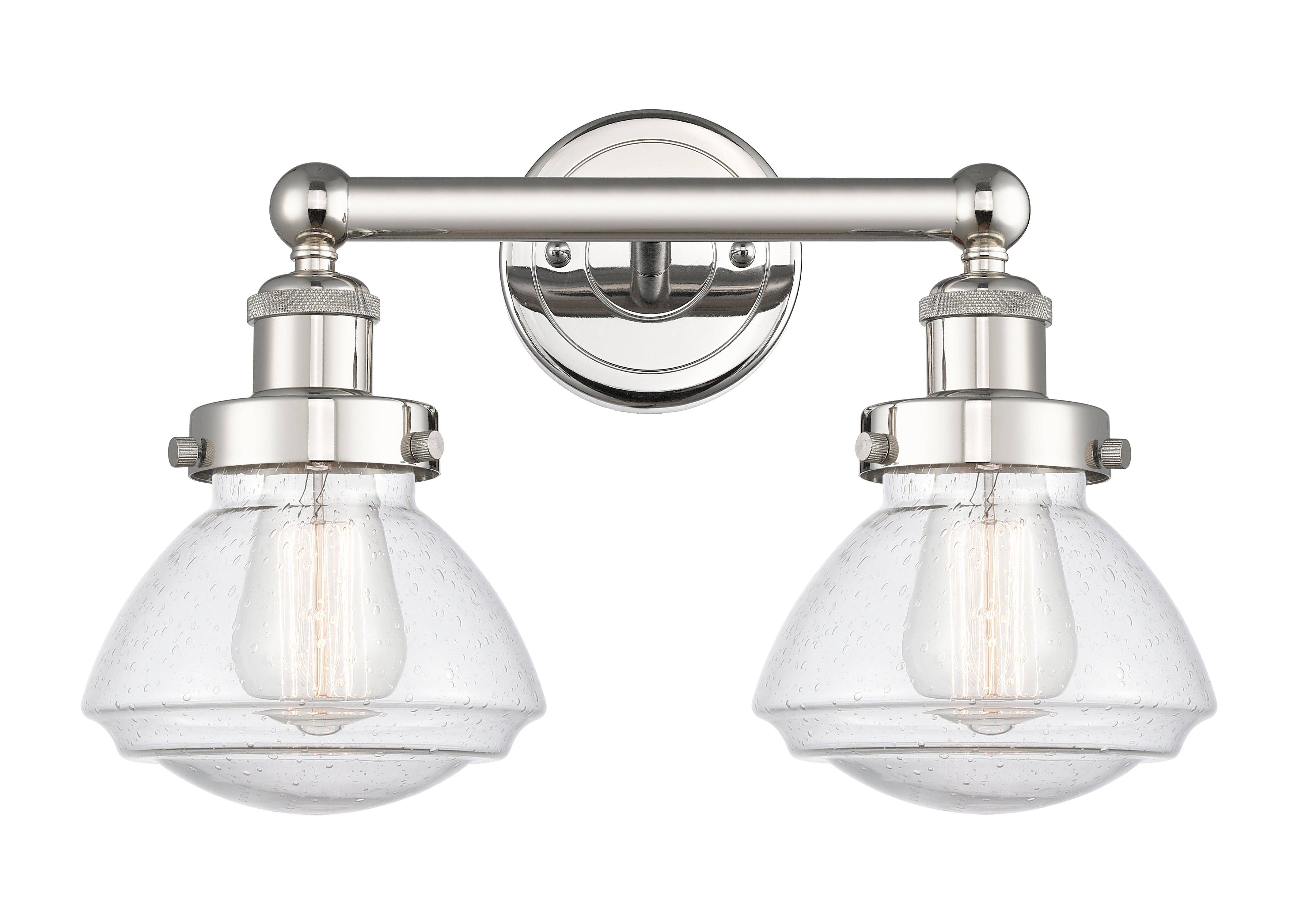 Edison Bath Vanity Light Cast Brass Three