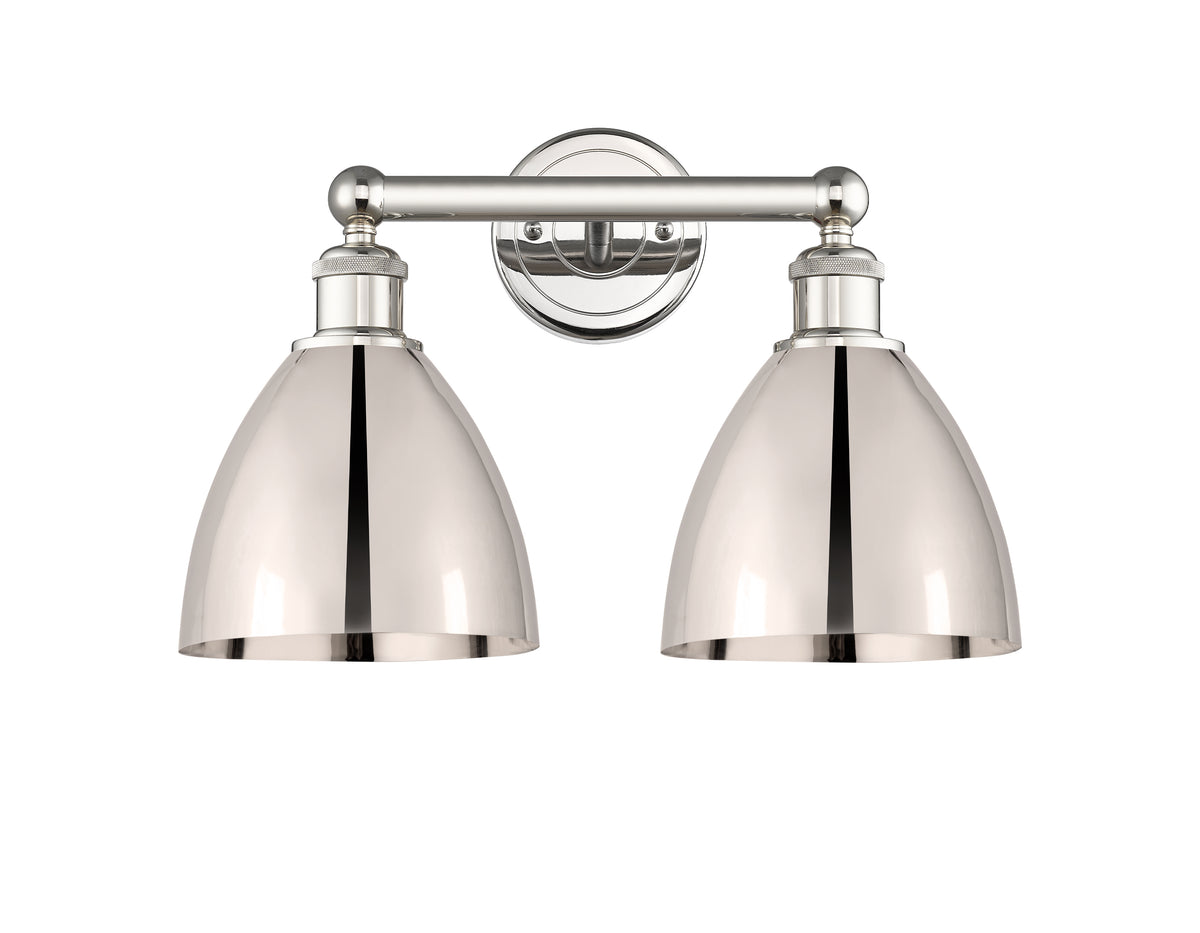 Bristol 17-Inch 2-Light Bath Vanity Light Cone Shade