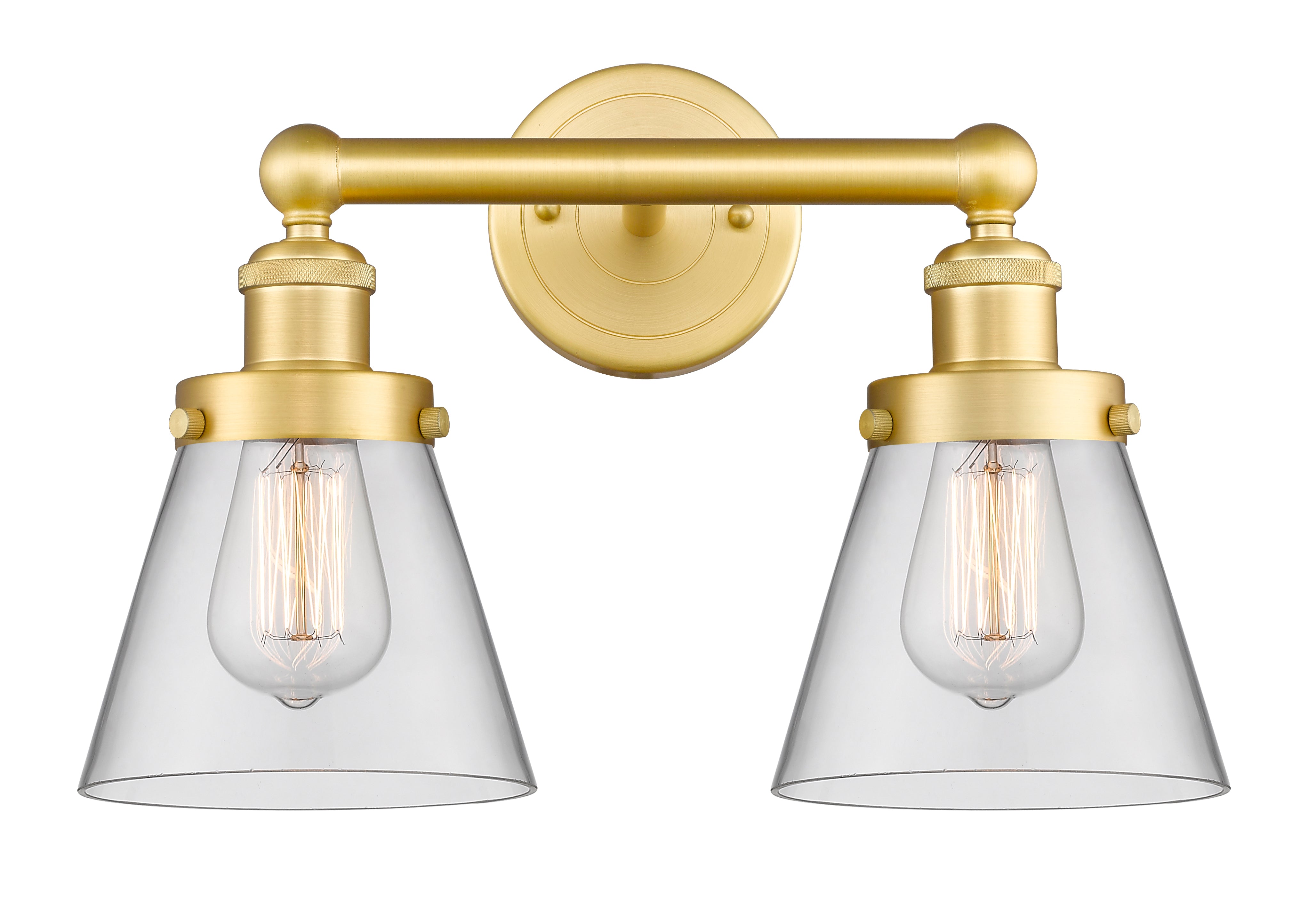 Edison Bath Vanity Light Cast Brass Finish