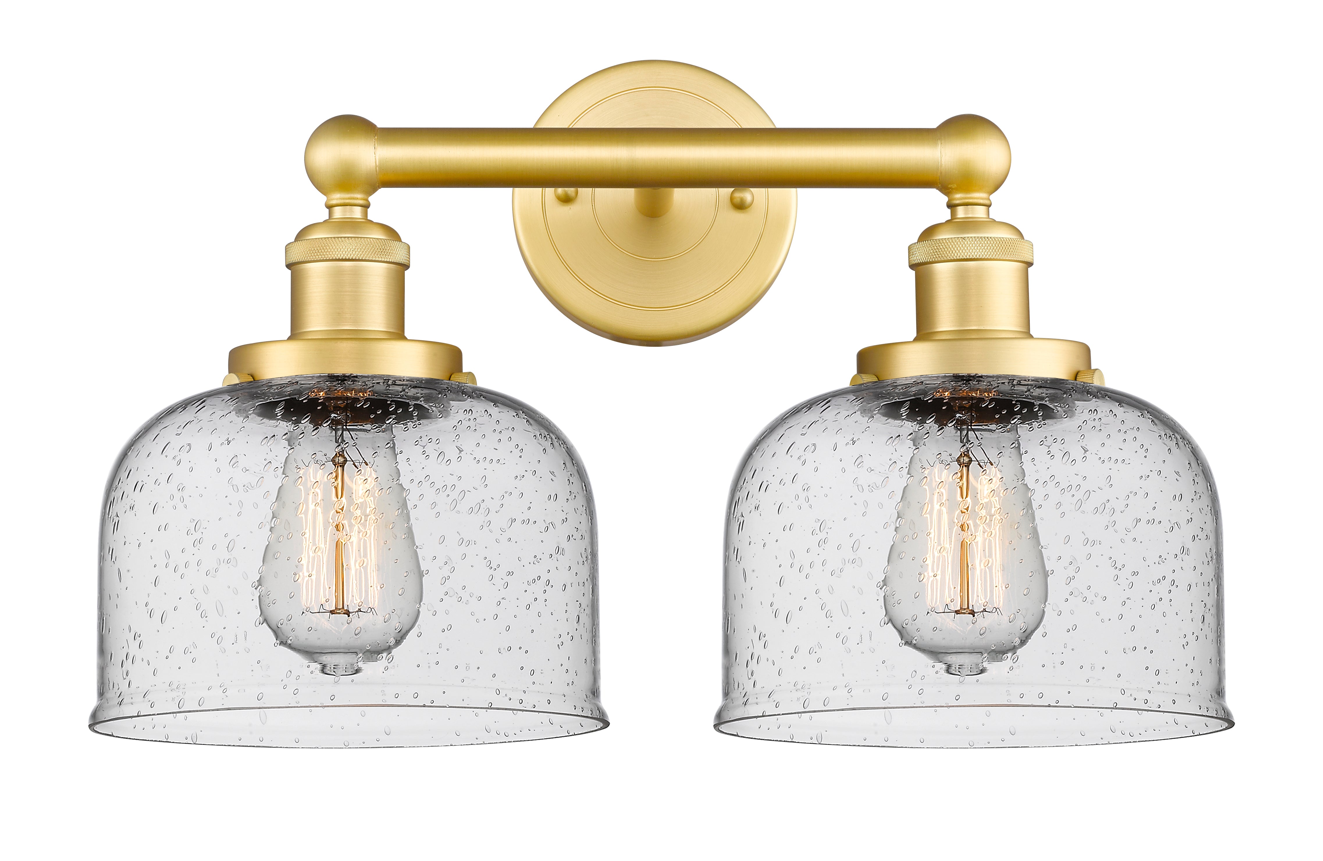 Edison Bath Vanity Light Cast Brass 16 Inches