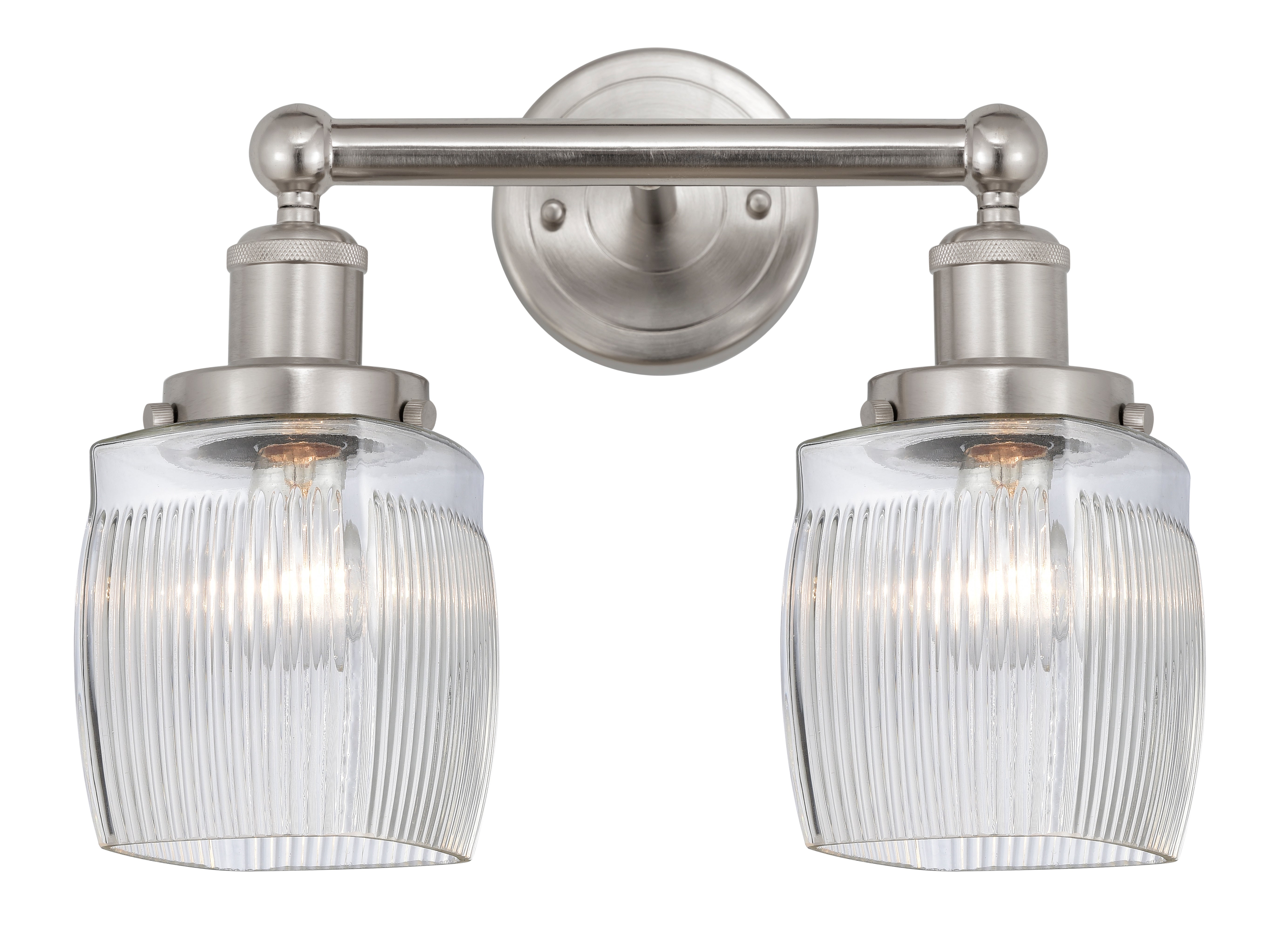 Edison Bath Vanity Light Cast Brass Glass