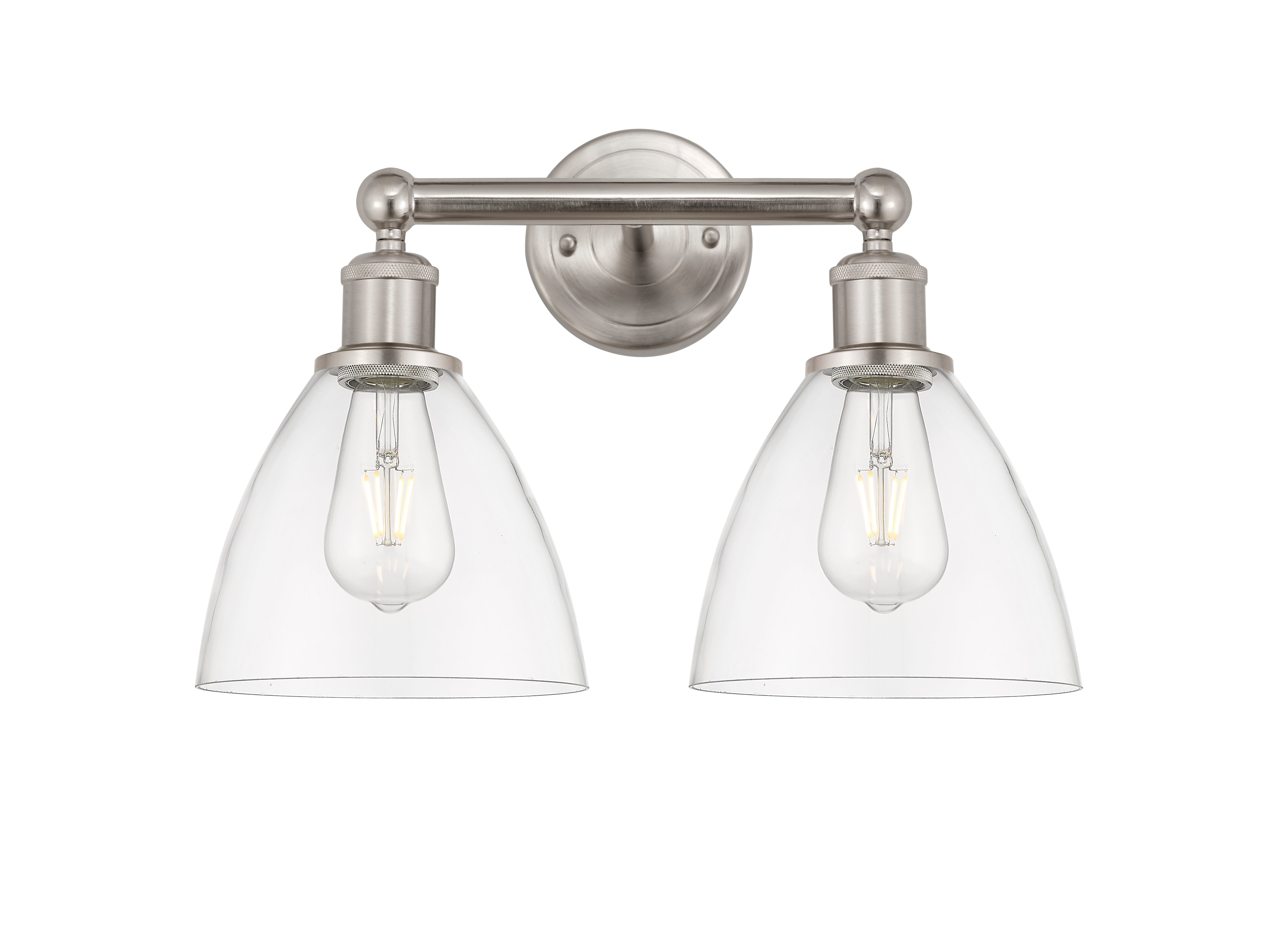 Edison Bath Vanity Light Steel Glass Brass