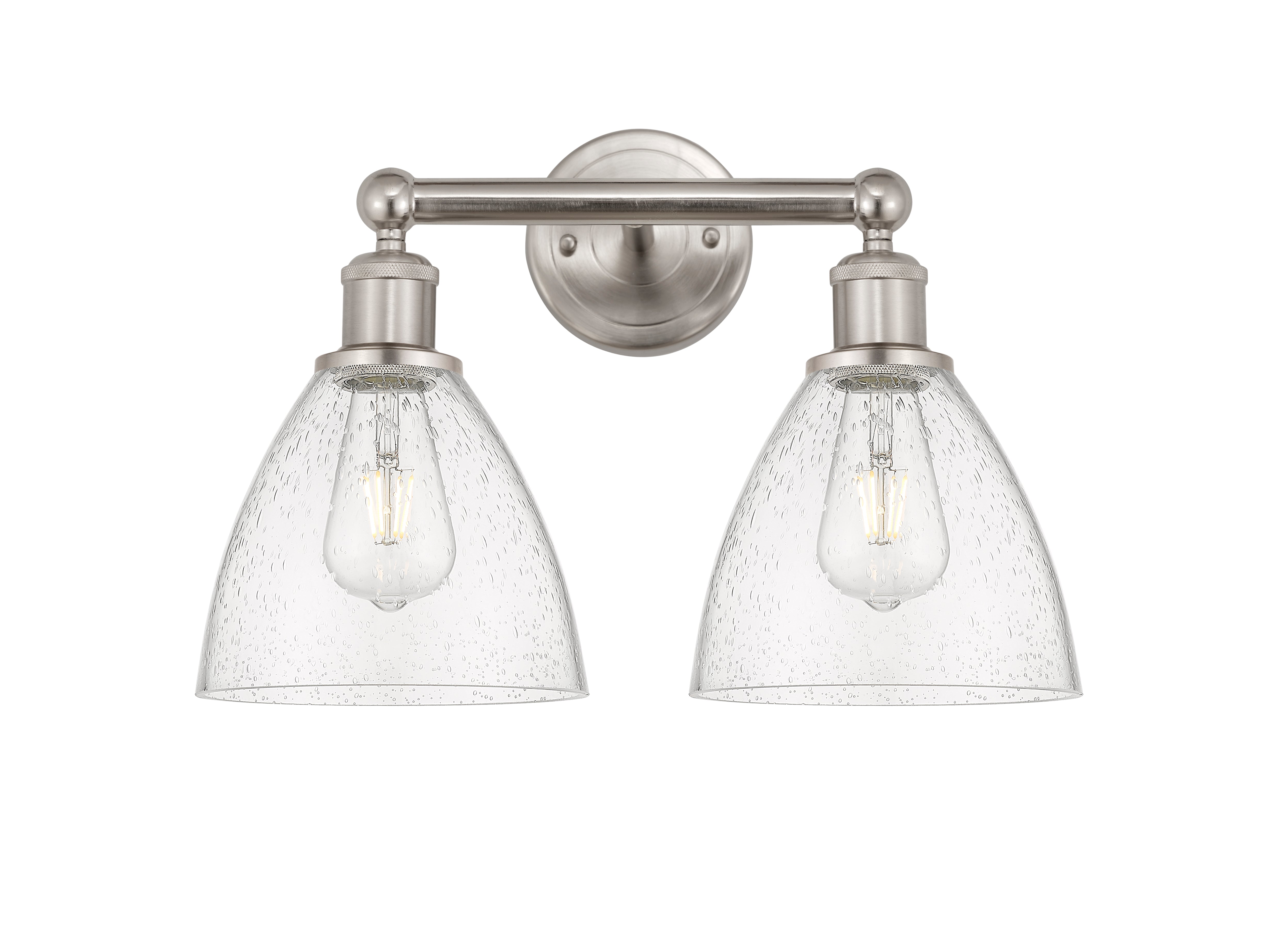 Edison Bath Vanity Light Steel Glass Brass