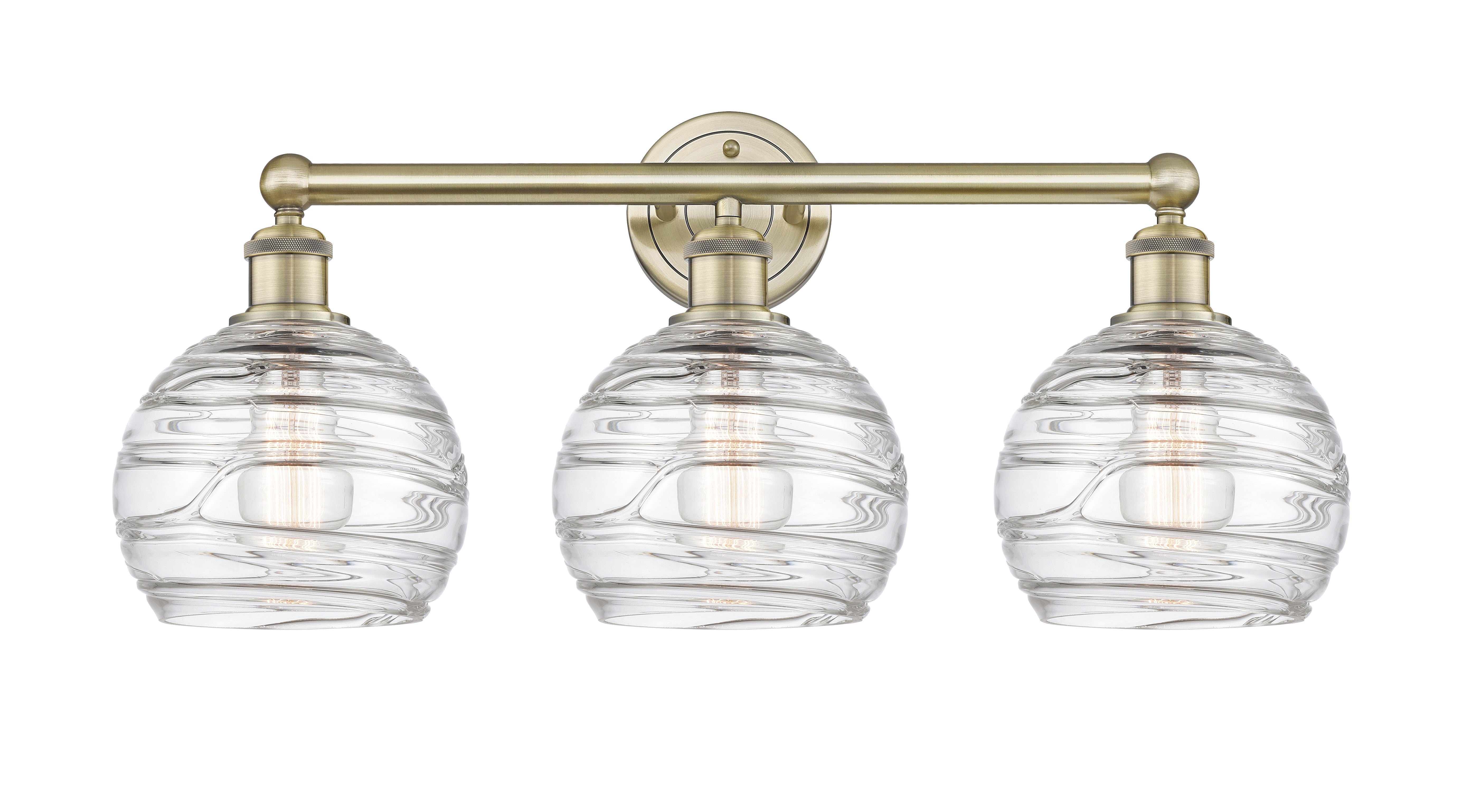 Edison Bath Vanity Light Cast Brass 3 Lights