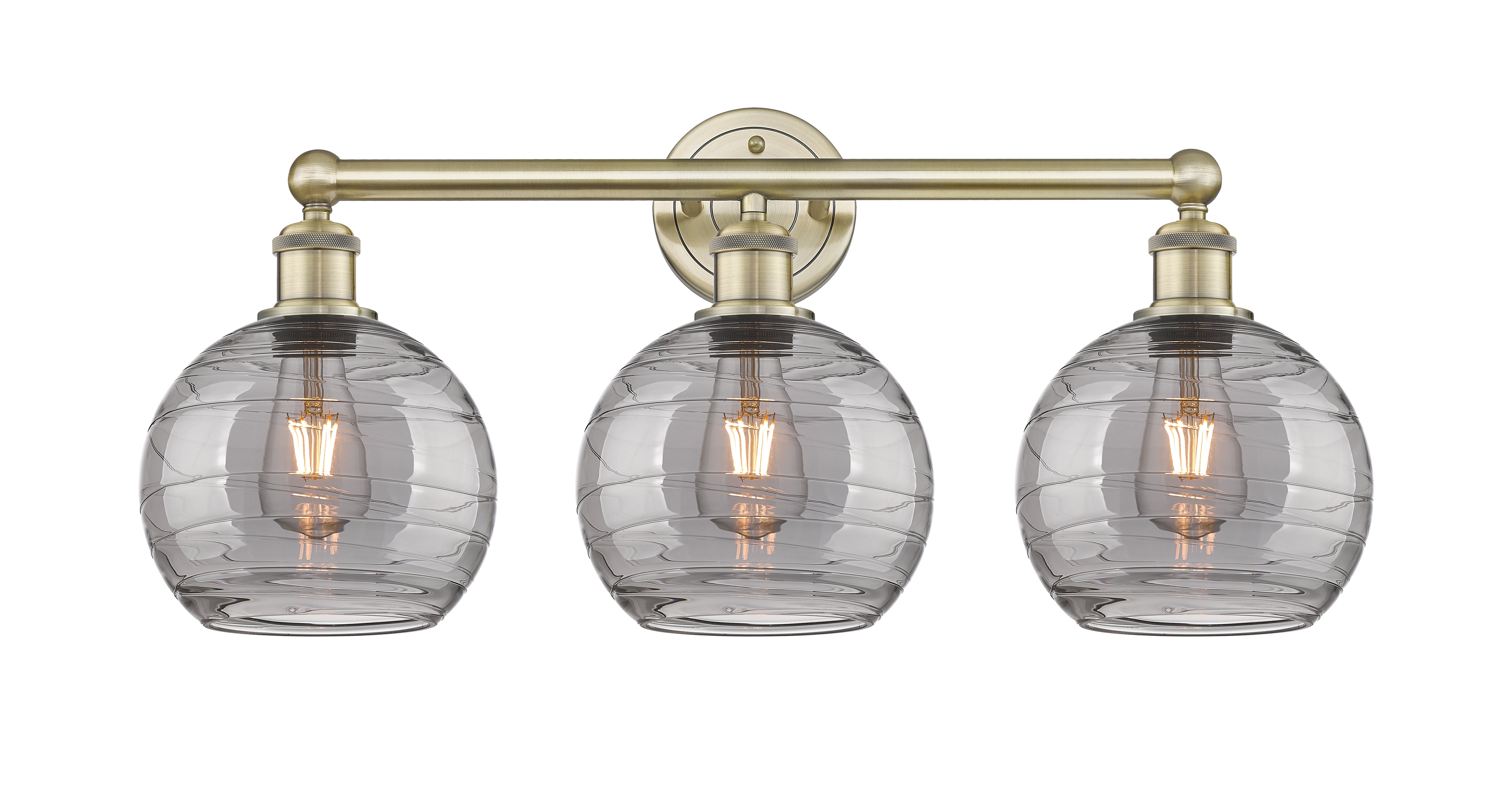 Edison Bath Vanity Light Cast Brass 3 Lights