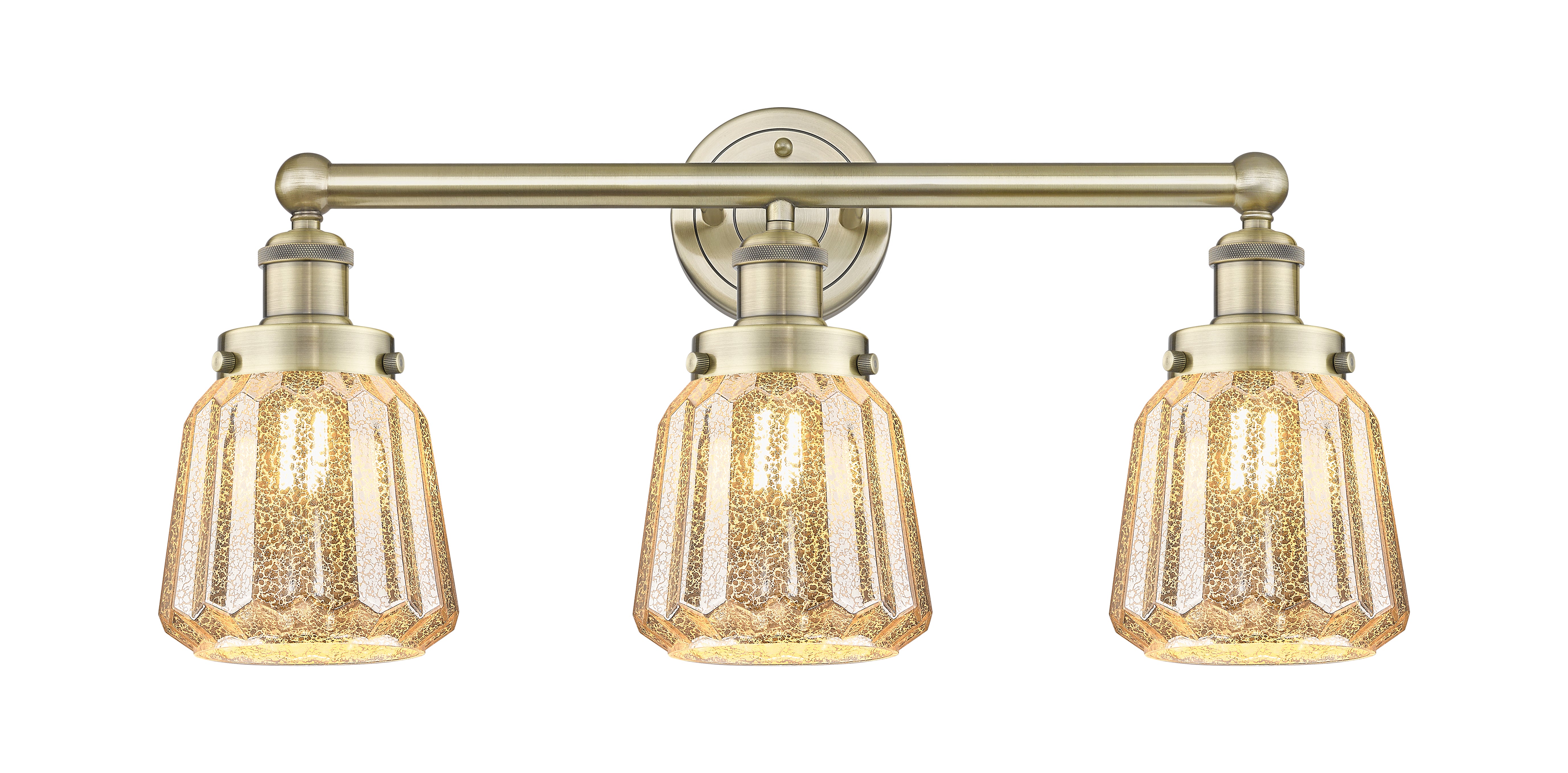 Edison Bath Vanity Light Cast Brass Glass