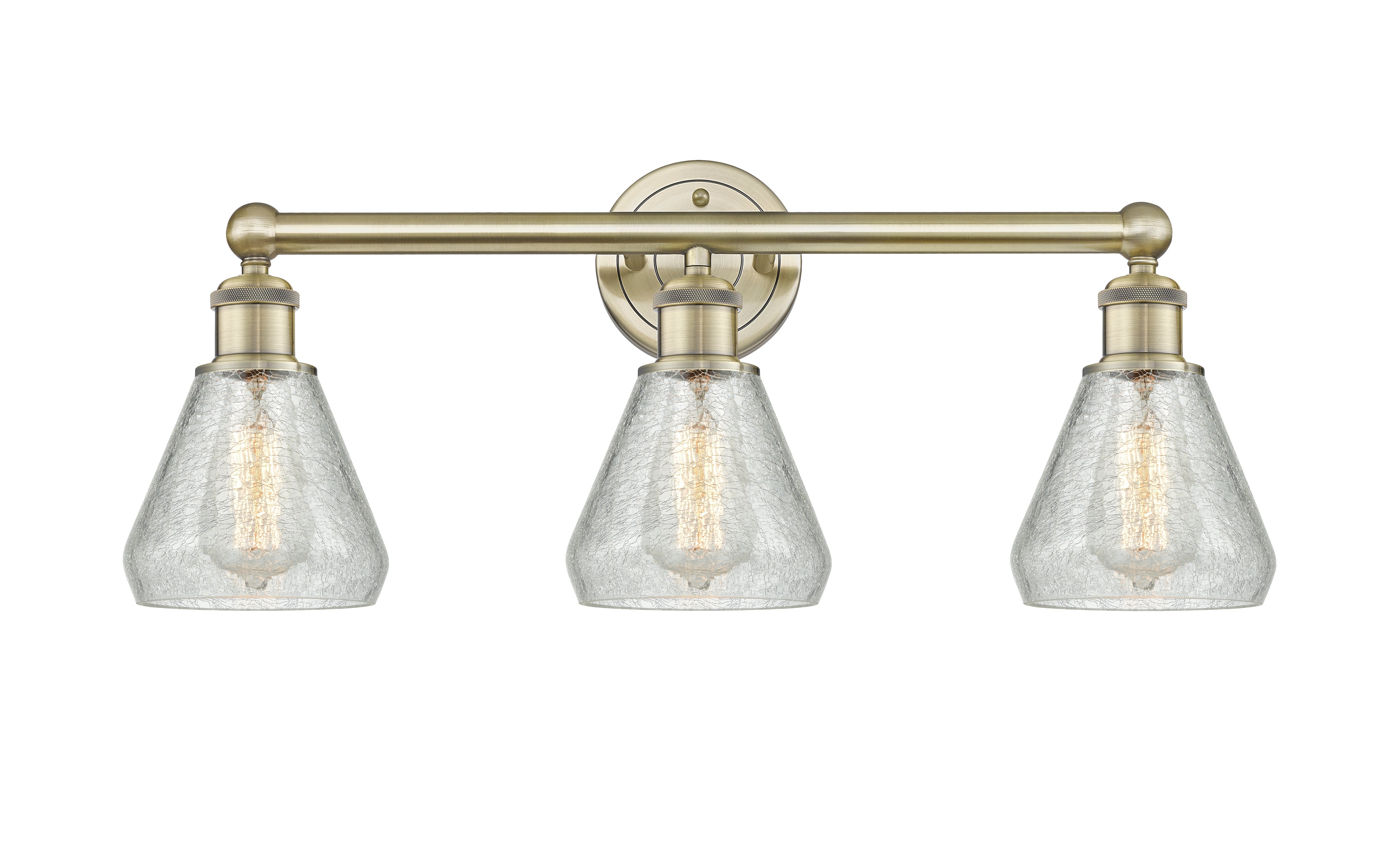Edison Bath Vanity Light Brass 24 Inches