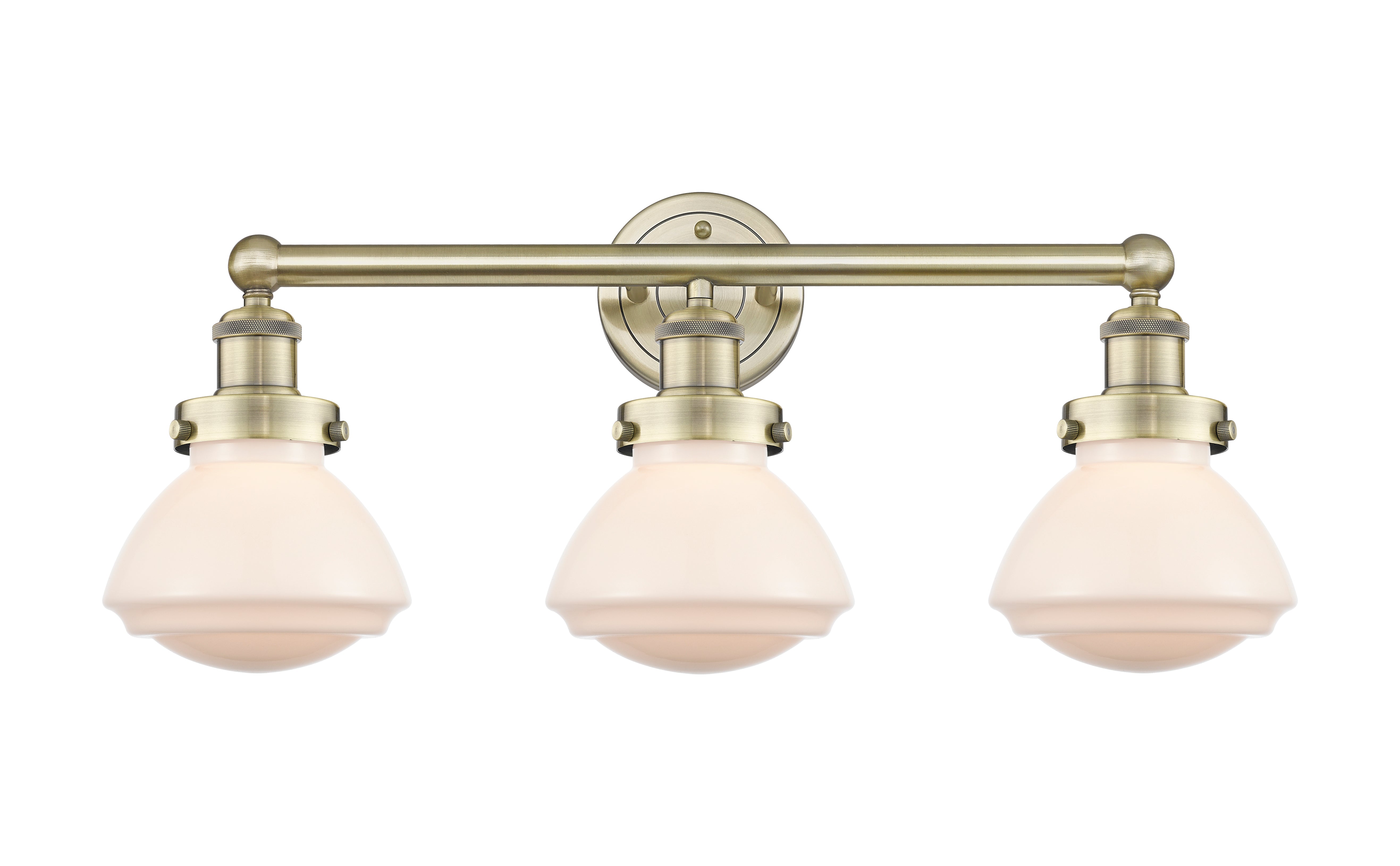 Edison Bath Vanity Light Cast Brass 3 Lights