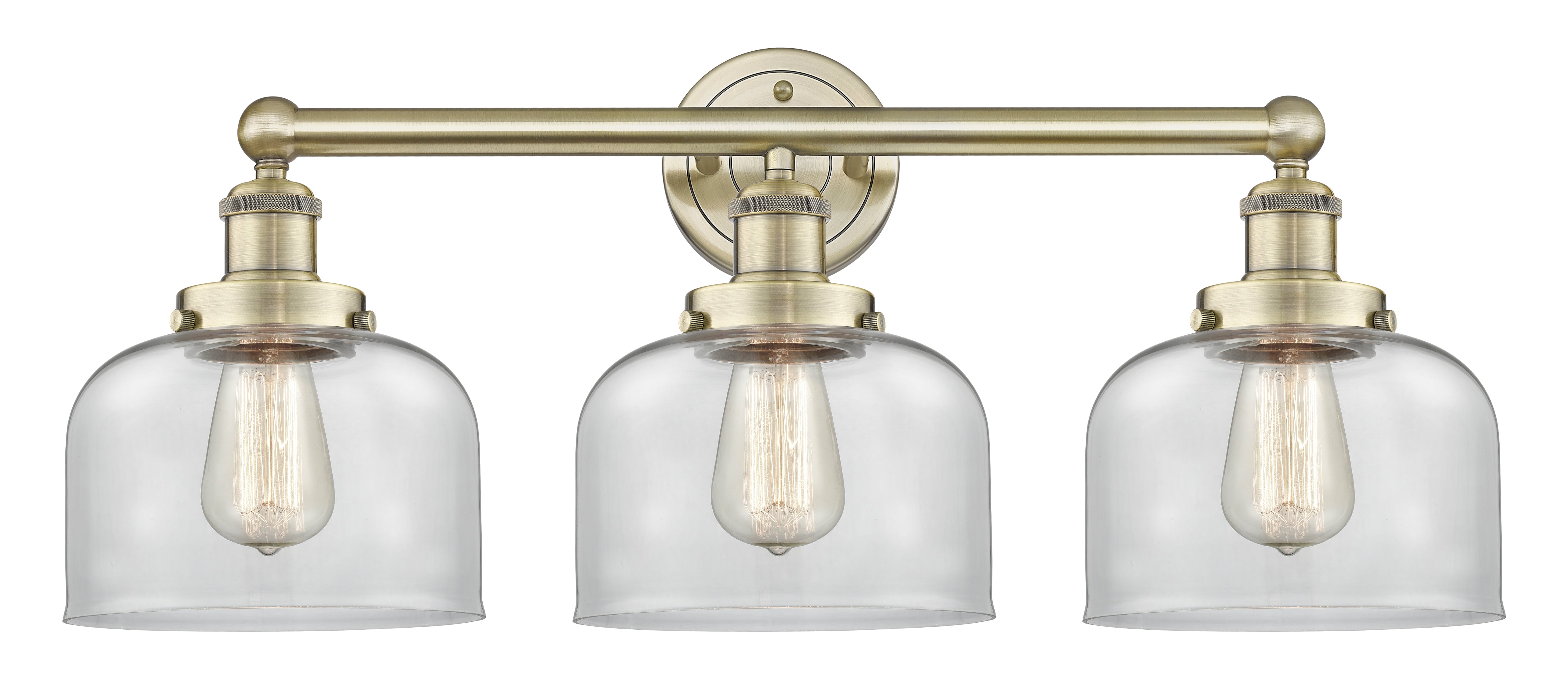 Edison Bath Vanity Light Cast Brass 25"