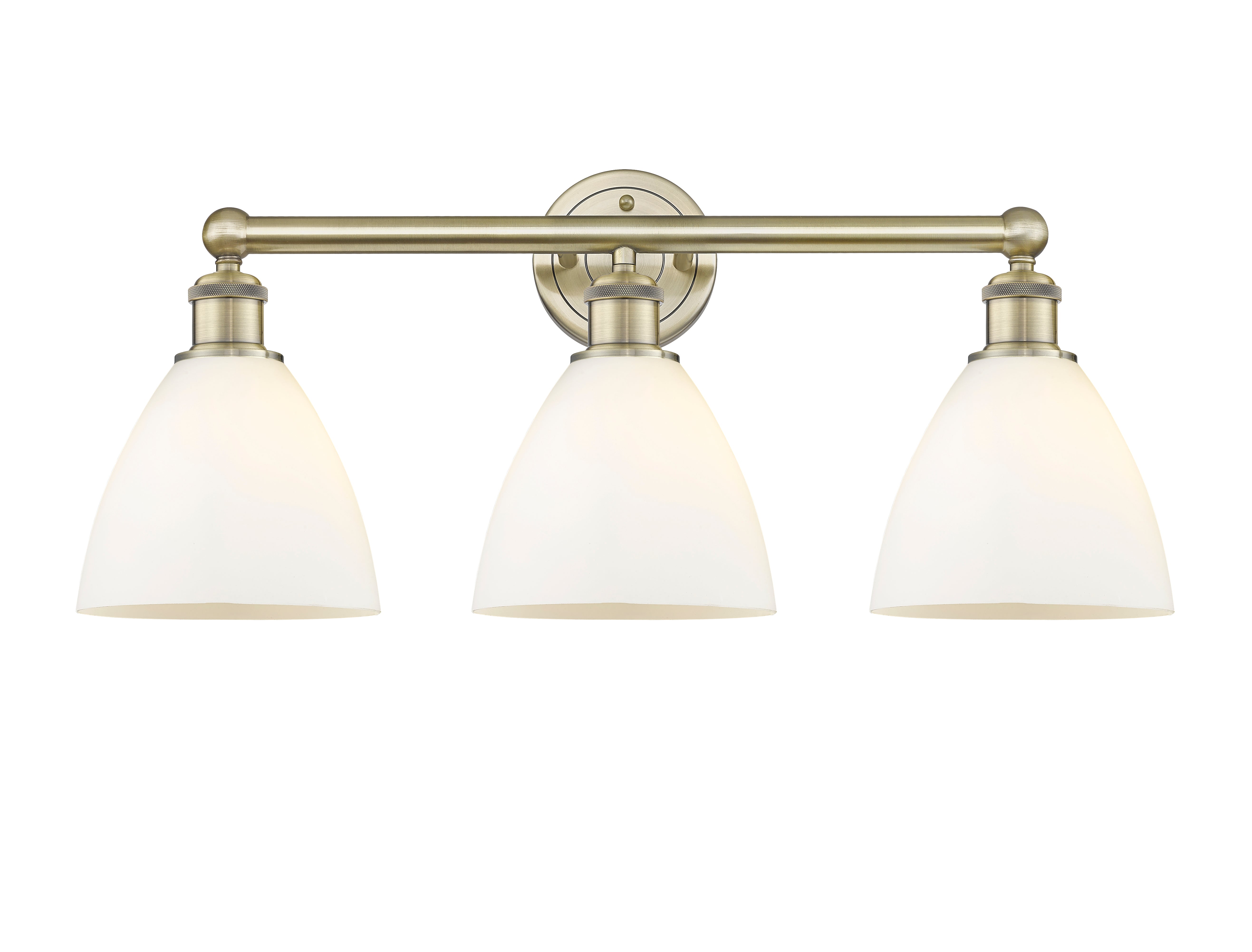 Edison Bath Vanity Light Cast Brass Glass