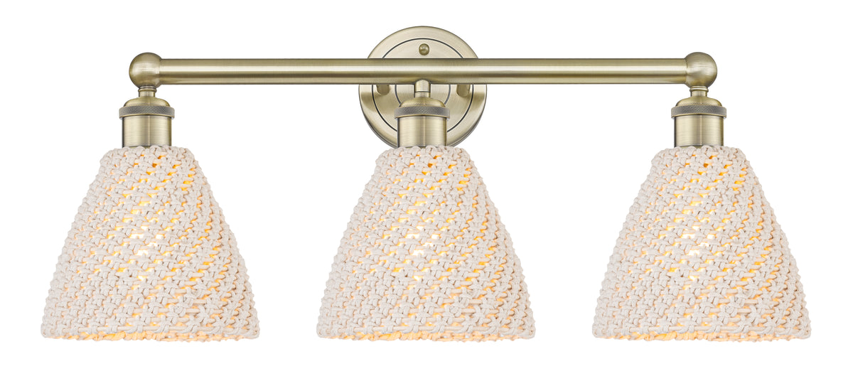 Bristol Natural 26-Inch 3-Light Bath Vanity Light 11.75-Inch High
