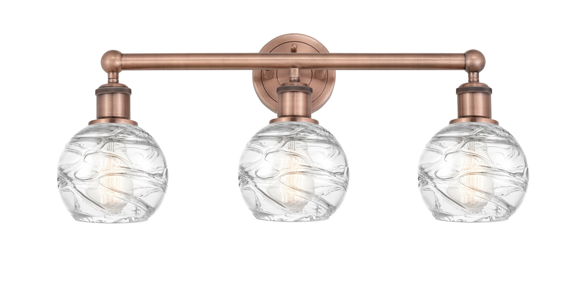 Athens Deco Swirl 24-Inch 3-Light Bath Vanity Light