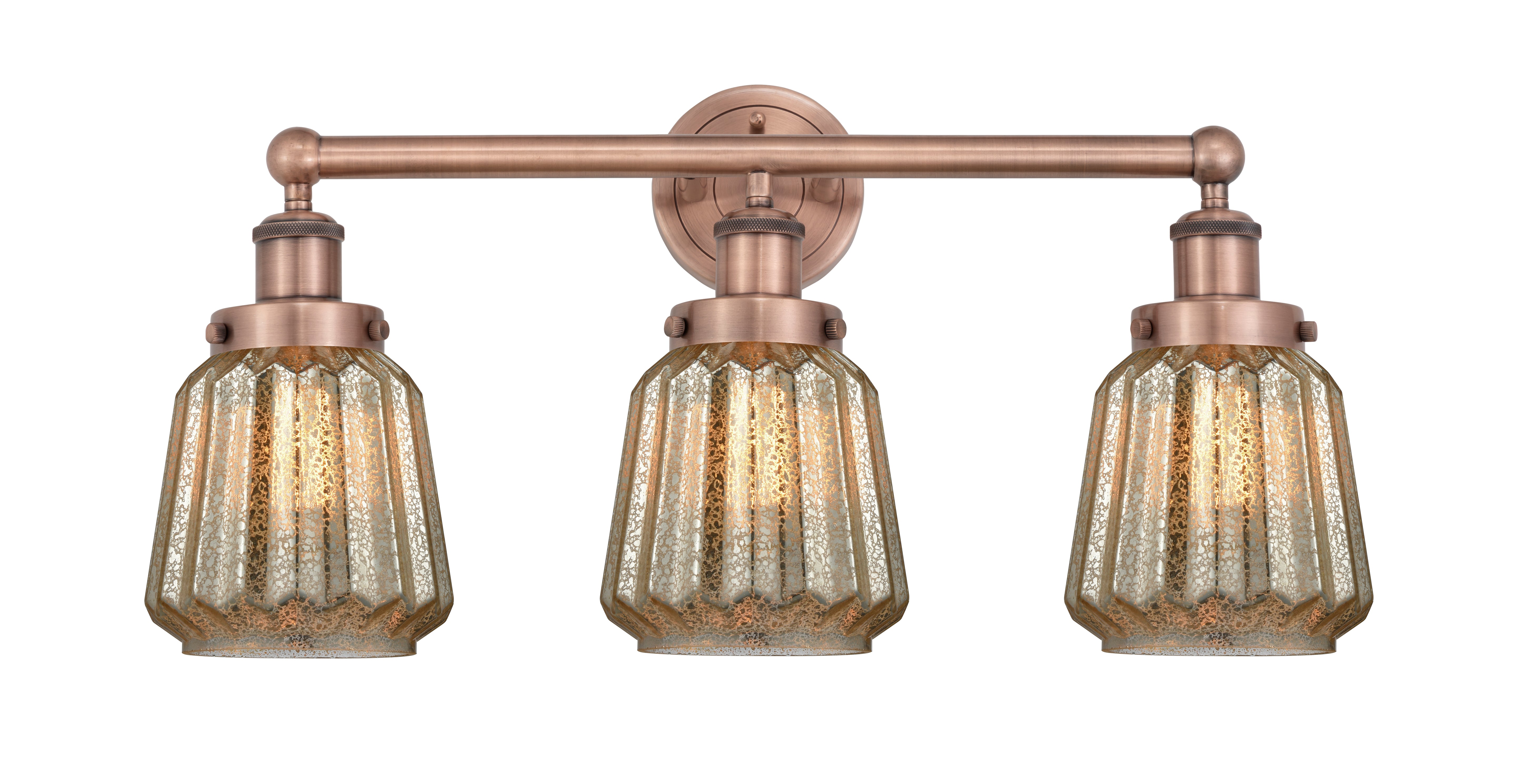 Edison Bath Vanity Light Cast Brass Glass