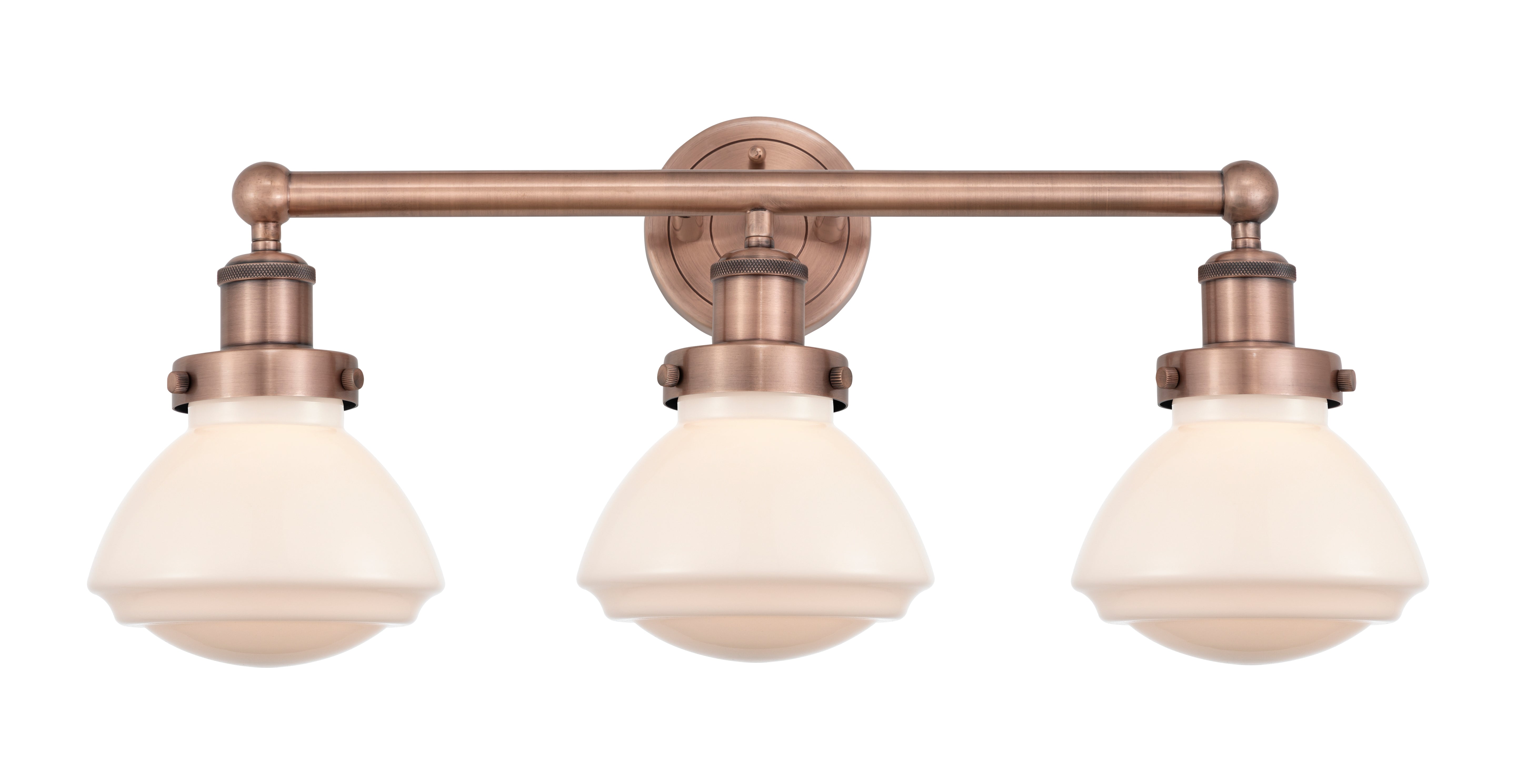 Edison Bath Vanity Light Cast Brass 3 Lights